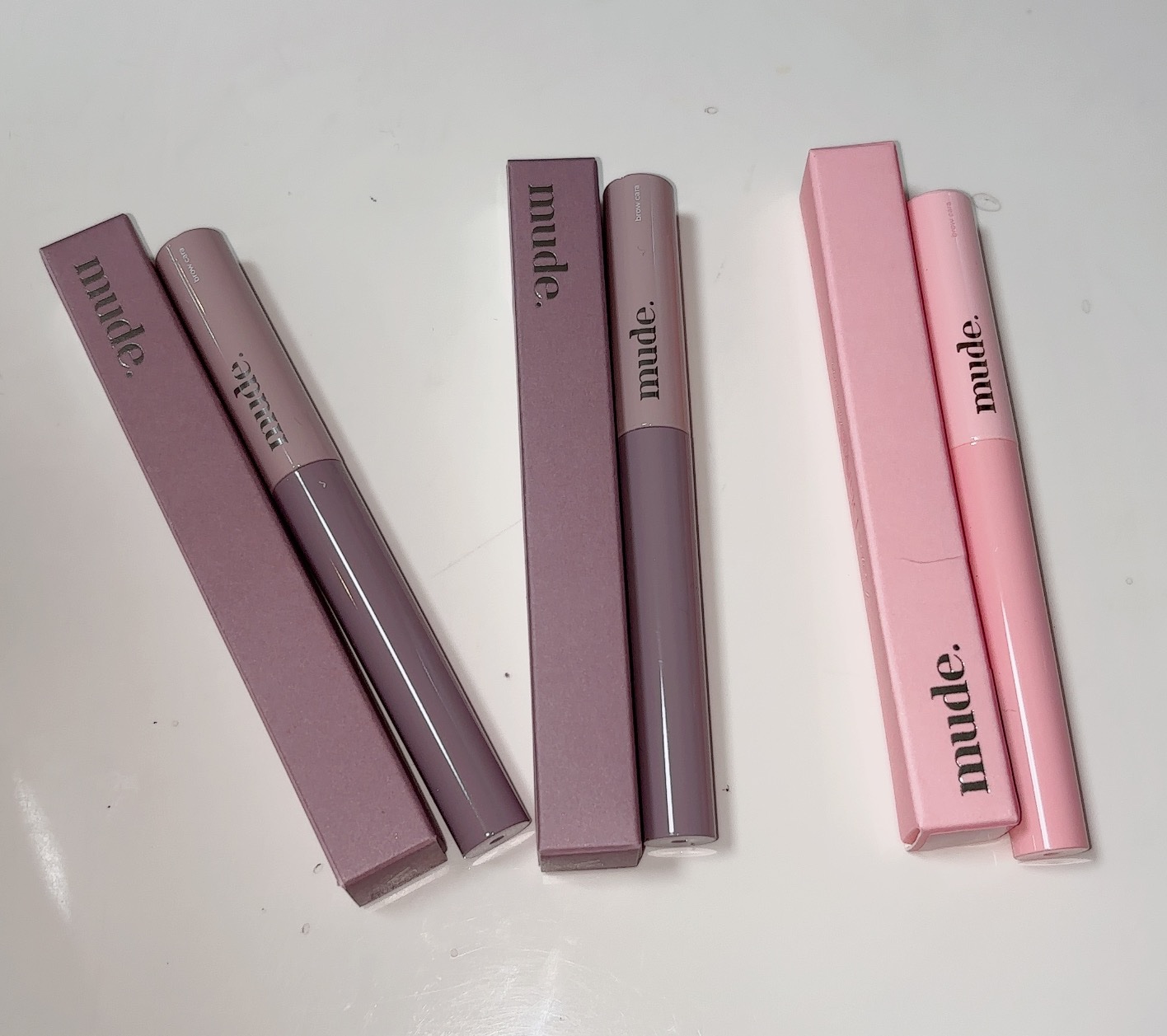 インスパイアスキニーブロウカラ/mude./眉マスカラを使ったクチコミ（1枚目）