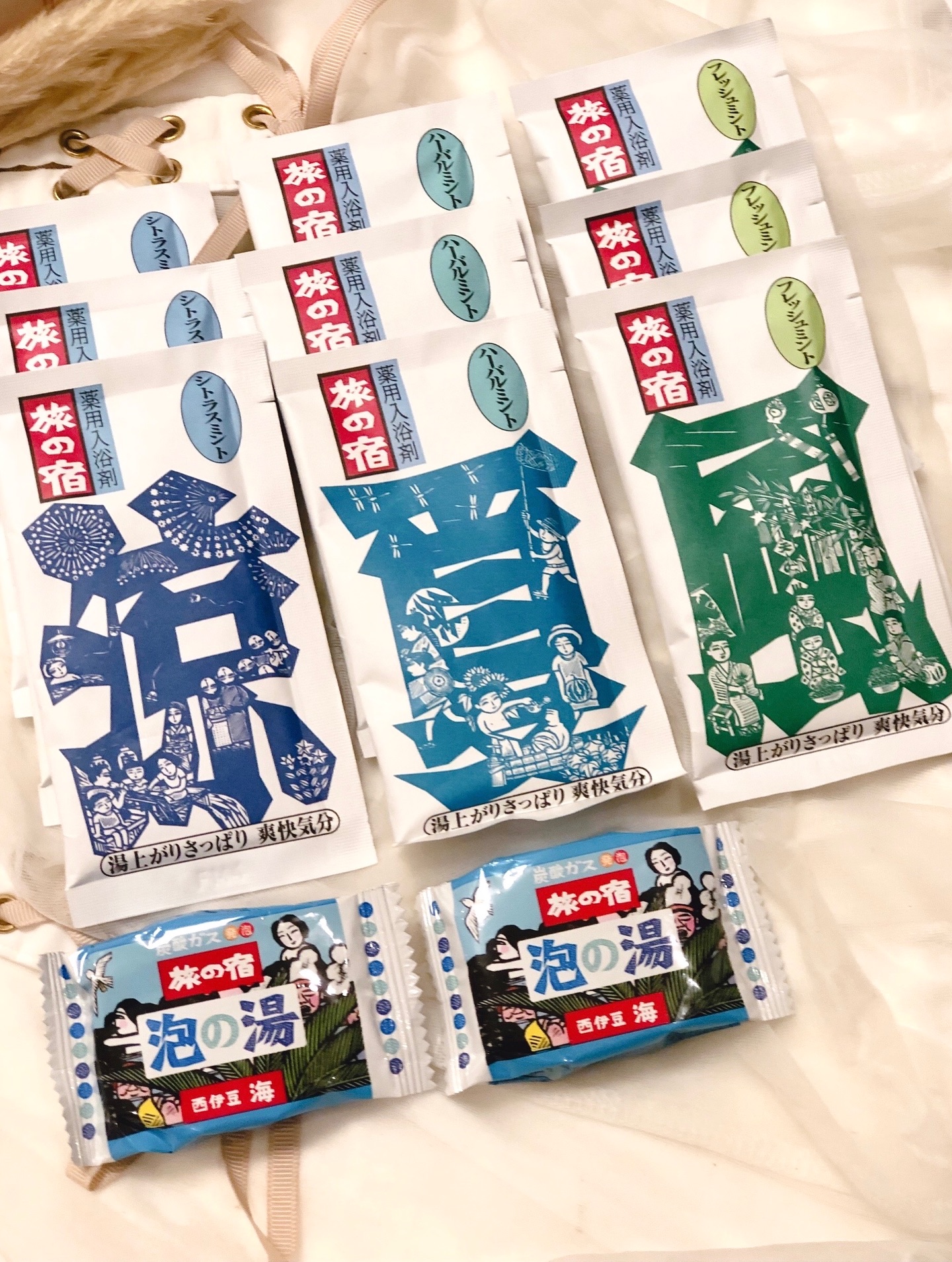 旅の宿　涼夏の湯クールアソート/クラシエ/入浴剤セットを使ったクチコミ（2枚目）