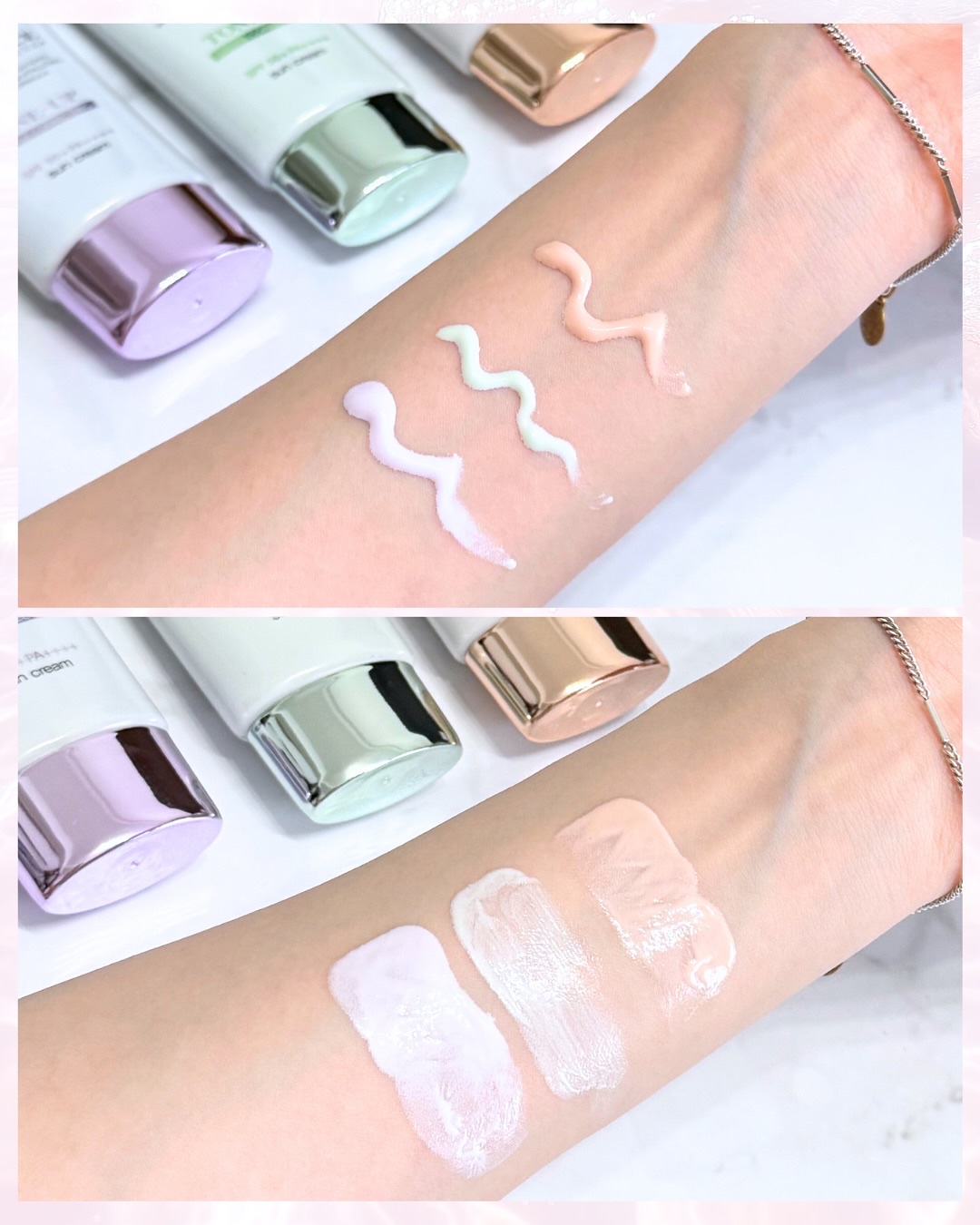 ダルバ ウォータフル トーンアップ サンクリーム(パープル)/ダルバ/日焼け止めクリームを使ったクチコミ（3枚目）