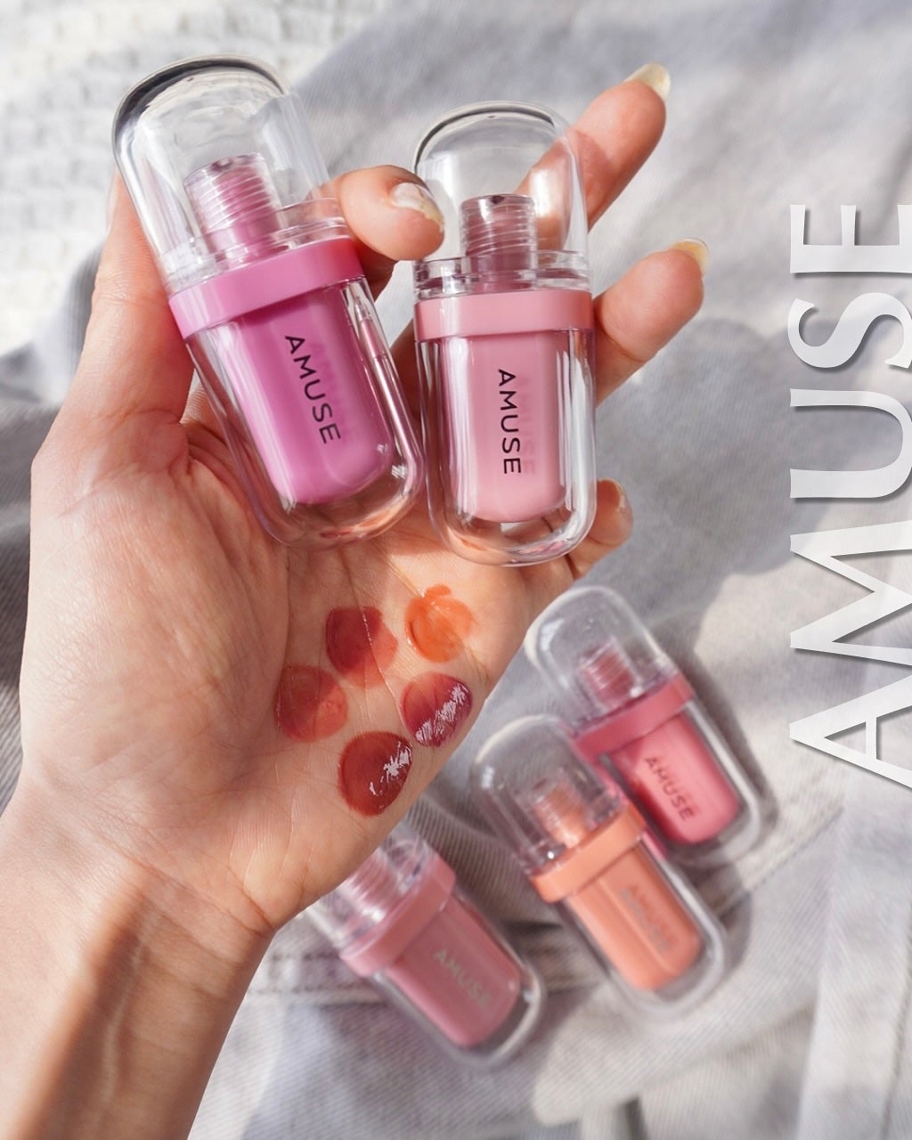 ジェルフィットティント/AMUSE/リップティントを使ったクチコミ(1枚目)