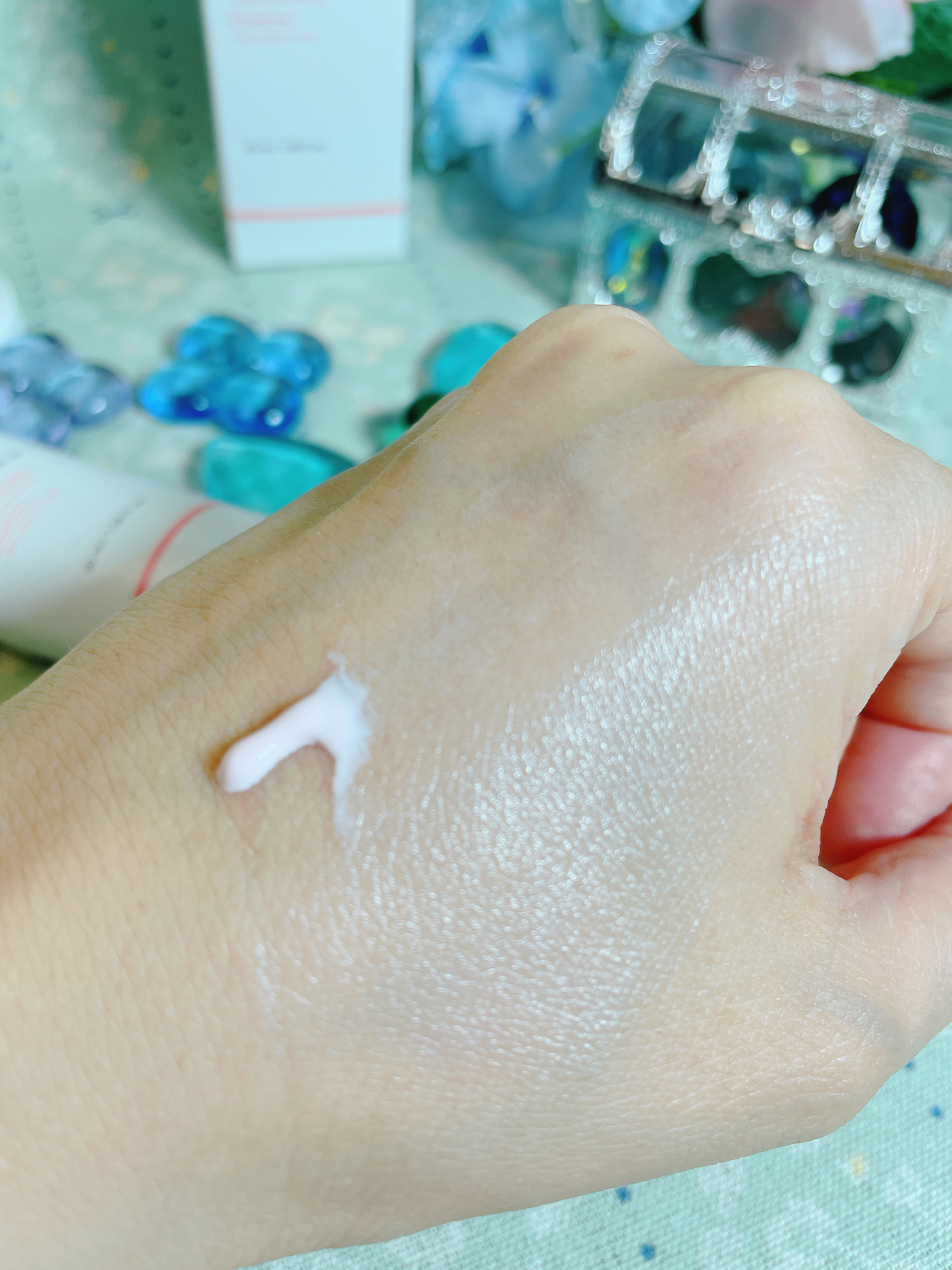 PDRNピンクトーンアップサンクリーム/MEDICUBE/日焼け止めクリームを使ったクチコミ（2枚目）