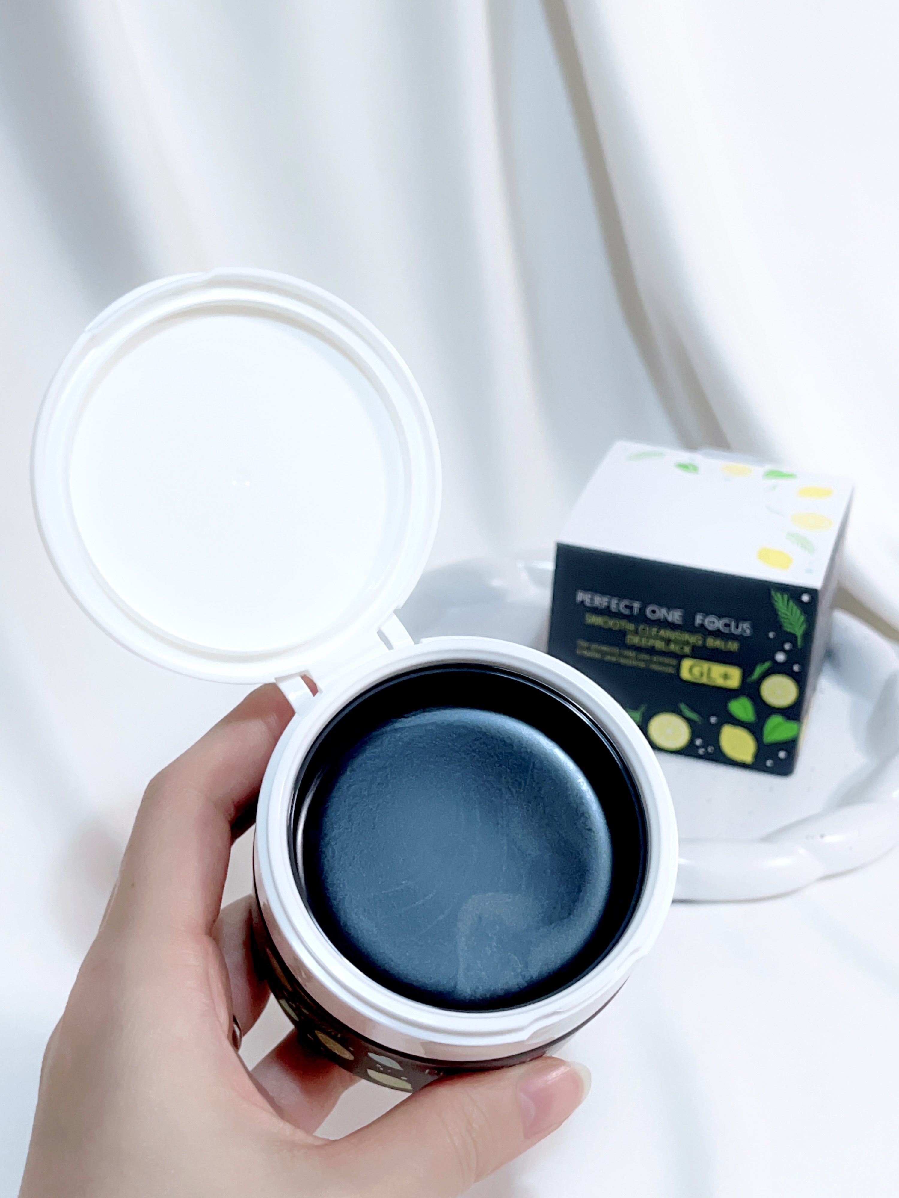 スムースクレンジングバーム ディープブラック GL+/PERFECT ONE  FOCUS/クレンジングバームを使ったクチコミ（2枚目）