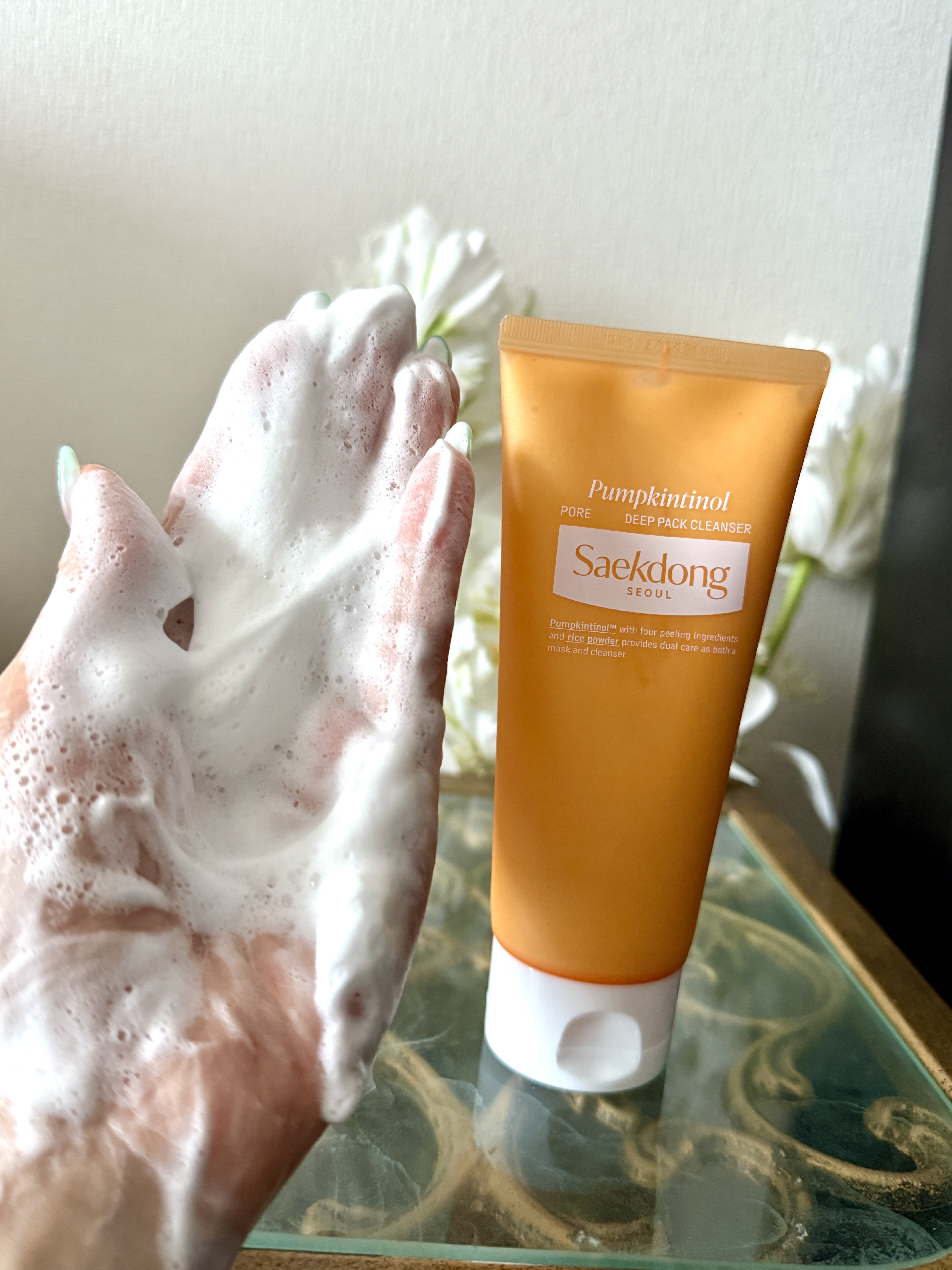 PUMPKINTINOL パッククレンザー/Saekdong SEOUL/洗顔フォームを使ったクチコミ（3枚目）