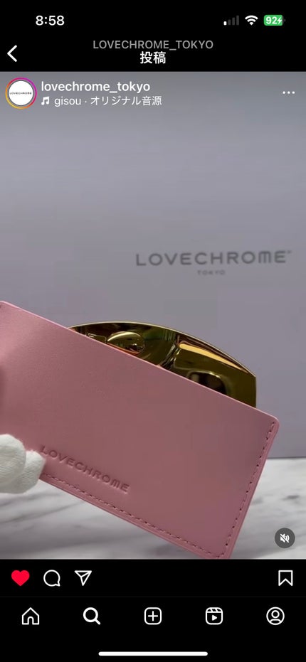 K24GPツキ ローズゴールド/LOVECHROME/ヘアコームを使ったクチコミ(5枚目)