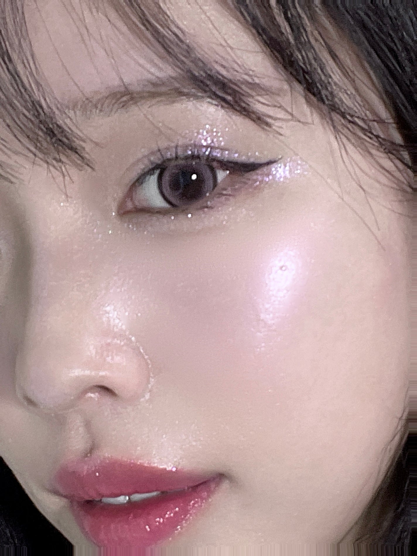 シャイングロイハイライターパレット/dasique/クリームハイライトを使ったクチコミ(4枚目)