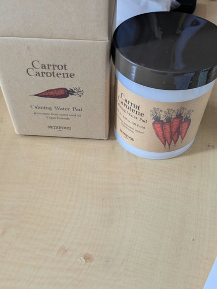 キャロットカロテン カーミングウォーターパッド/SKINFOOD/トナーパッドを使ったクチコミ(1枚目)