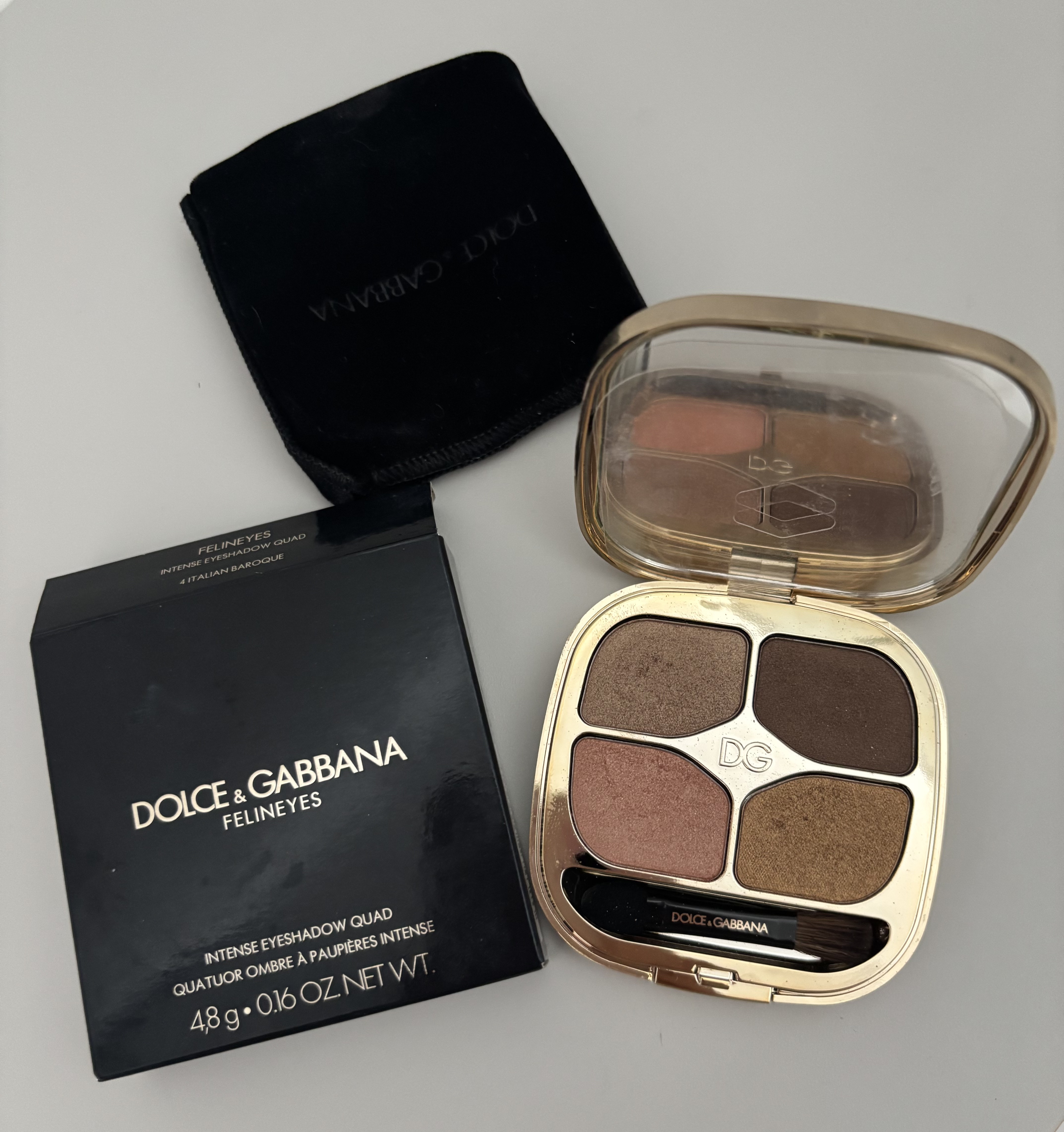 フェリンアイズ インテンスアイシャドウ クアッド/DOLCE&GABBANA BEAUTY/アイシャドウパレットを使ったクチコミ（1枚目）