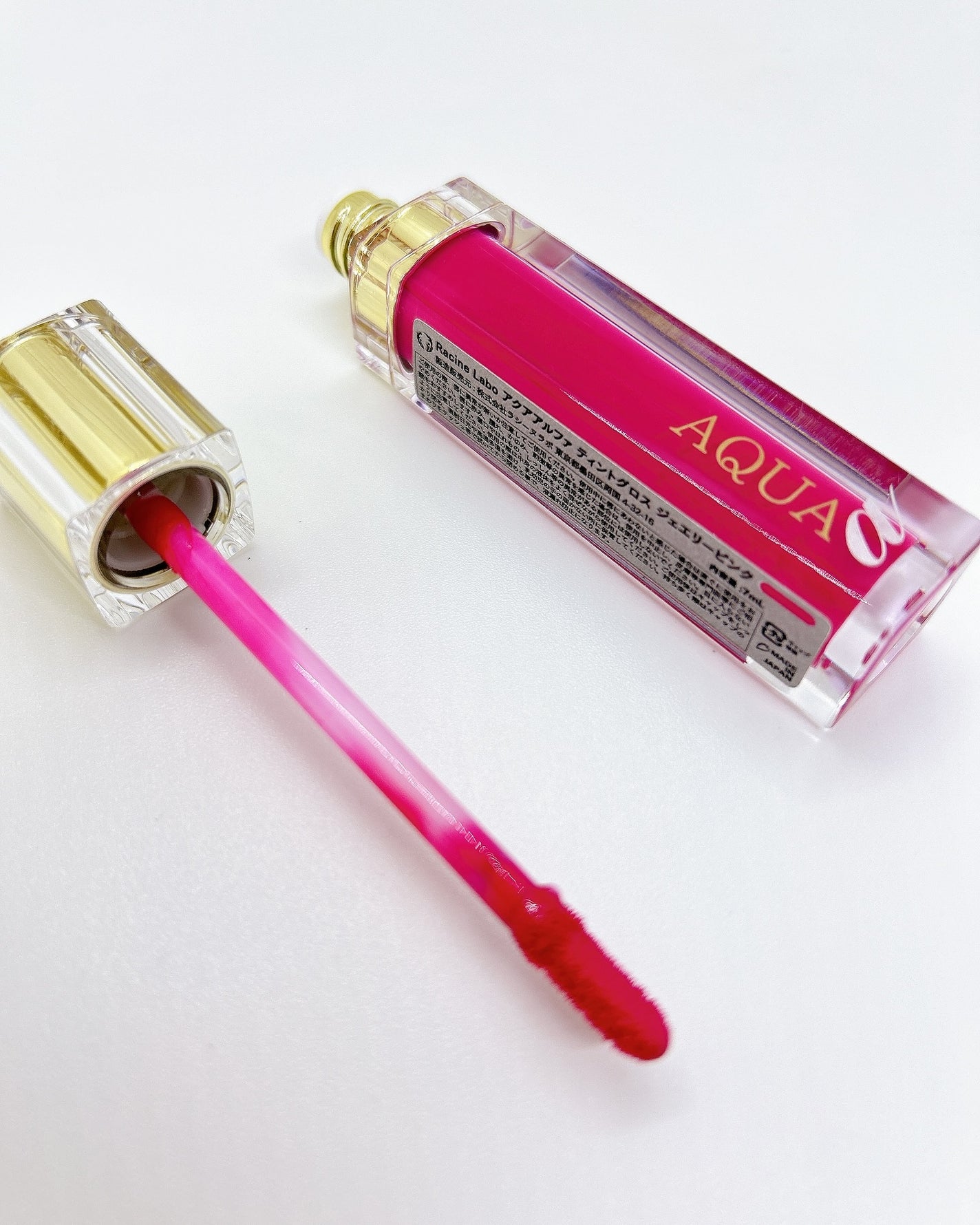 アクア アルファ ティントグロス/ラシーヌラボ/リップグロスを使ったクチコミ(2枚目)