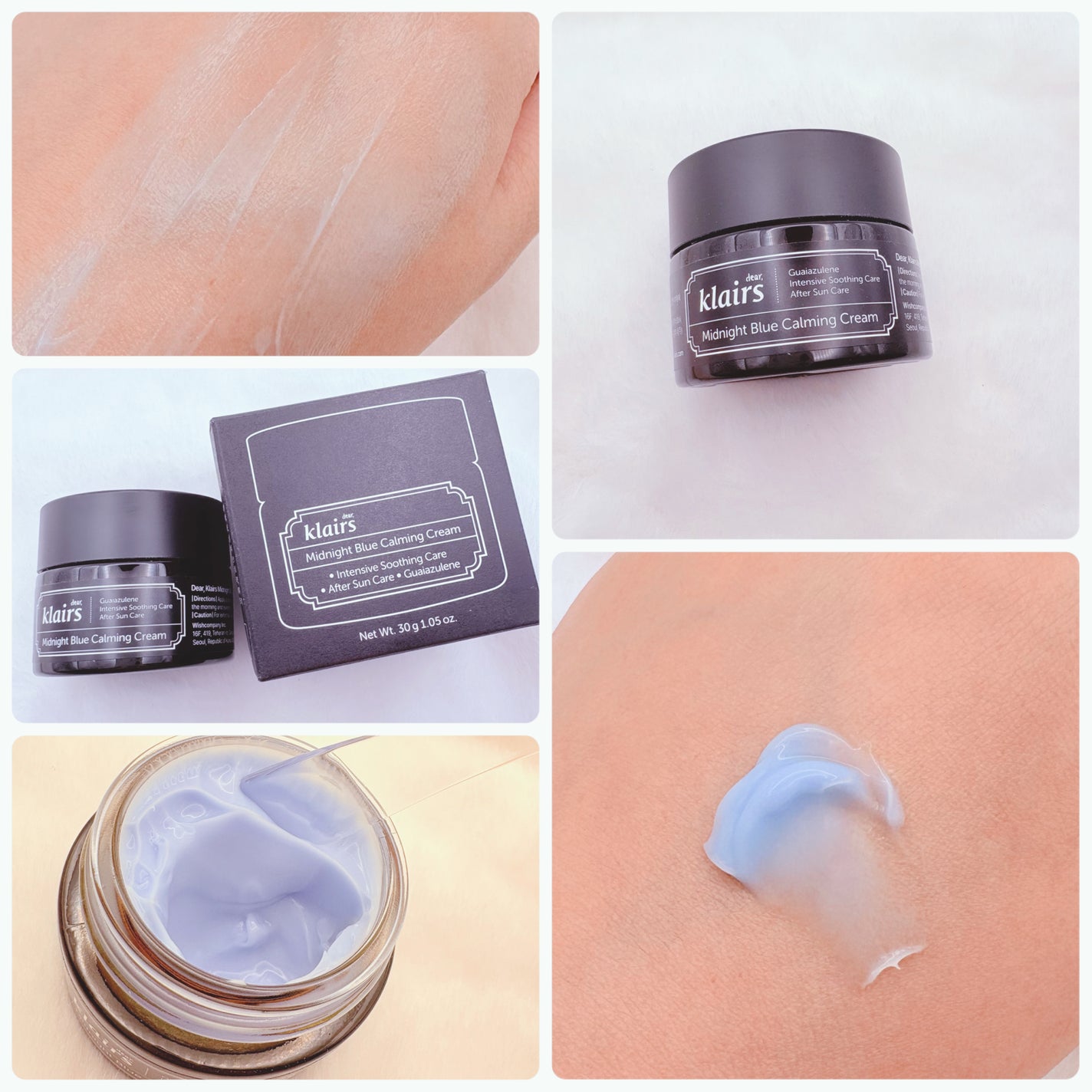 ミッドナイトブルーカーミングクリーム/Klairs/フェイスクリームを使ったクチコミ(3枚目)