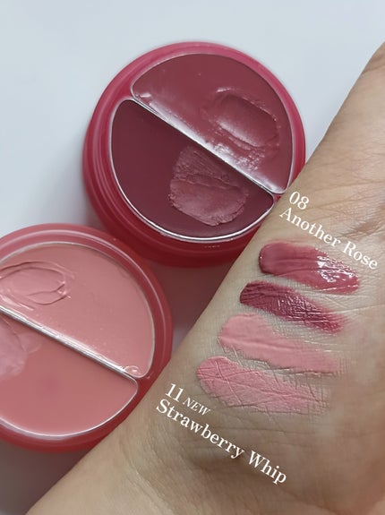 チークトーン リップ&チーク デュオバーム/TONYMOLY/口紅を使ったクチコミ(3枚目)