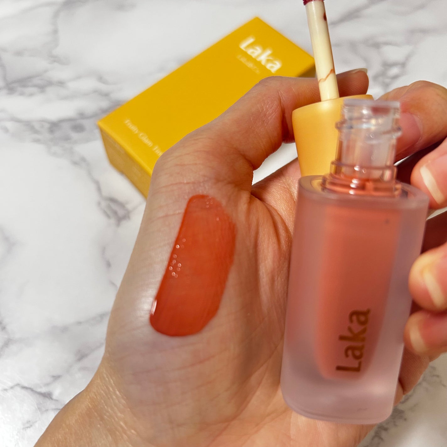 フルーティーグラムティント/Laka/リップティントを使ったクチコミ(3枚目)