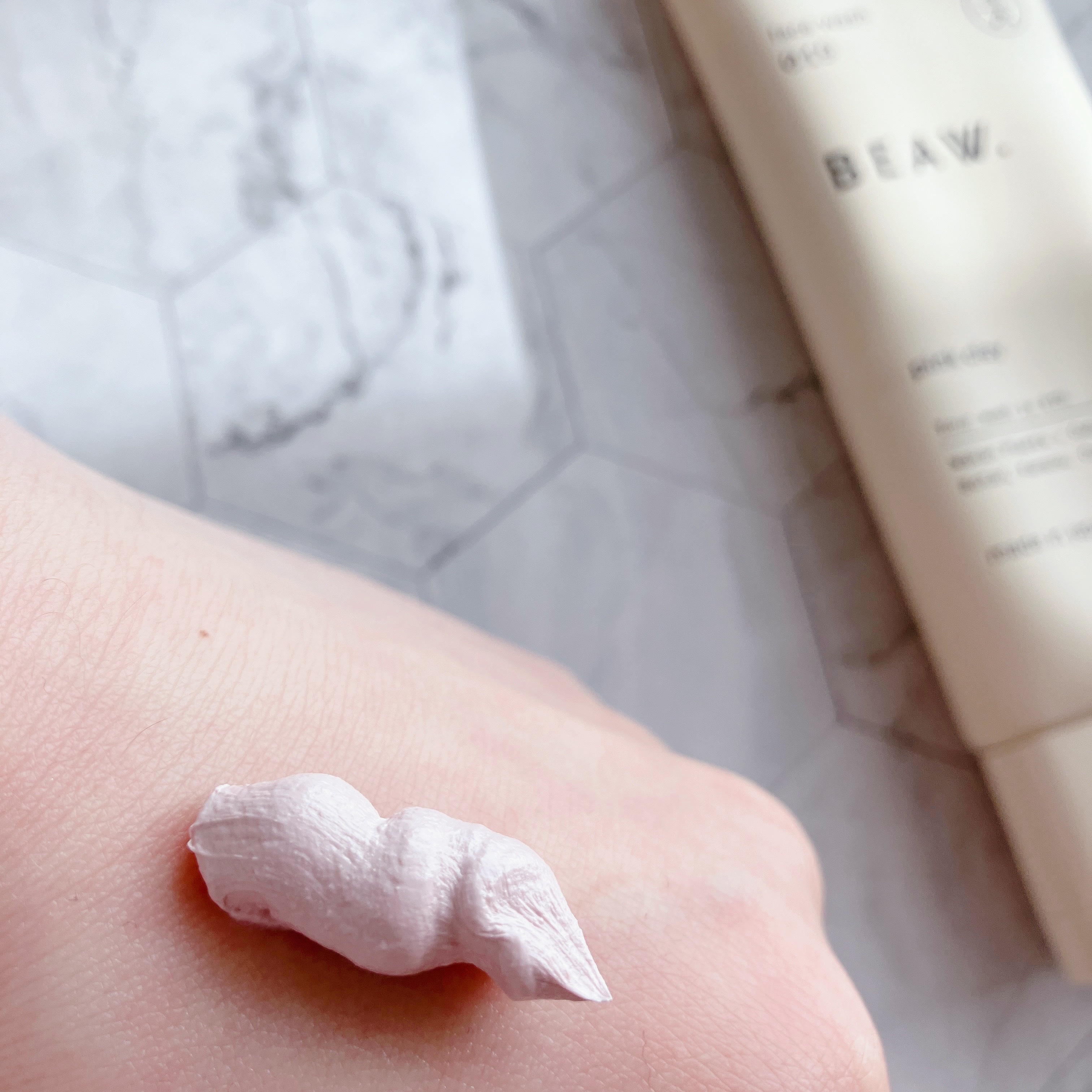 フェイスウォッシュ019 ピンククレイ/BEAW./洗顔フォームを使ったクチコミ（2枚目）