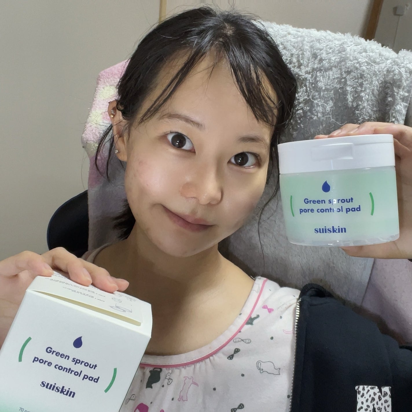 若芽ポアコントロール部分パック/suiskin/トナーパッドを使ったクチコミ(7枚目)