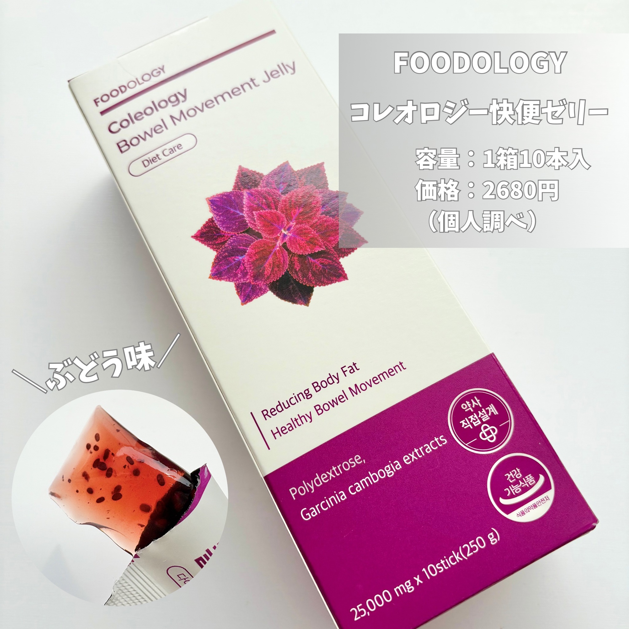 コラーゲンセンテラゼリー/FOODOLOGY/美容サプリメントを使ったクチコミ（3枚目）