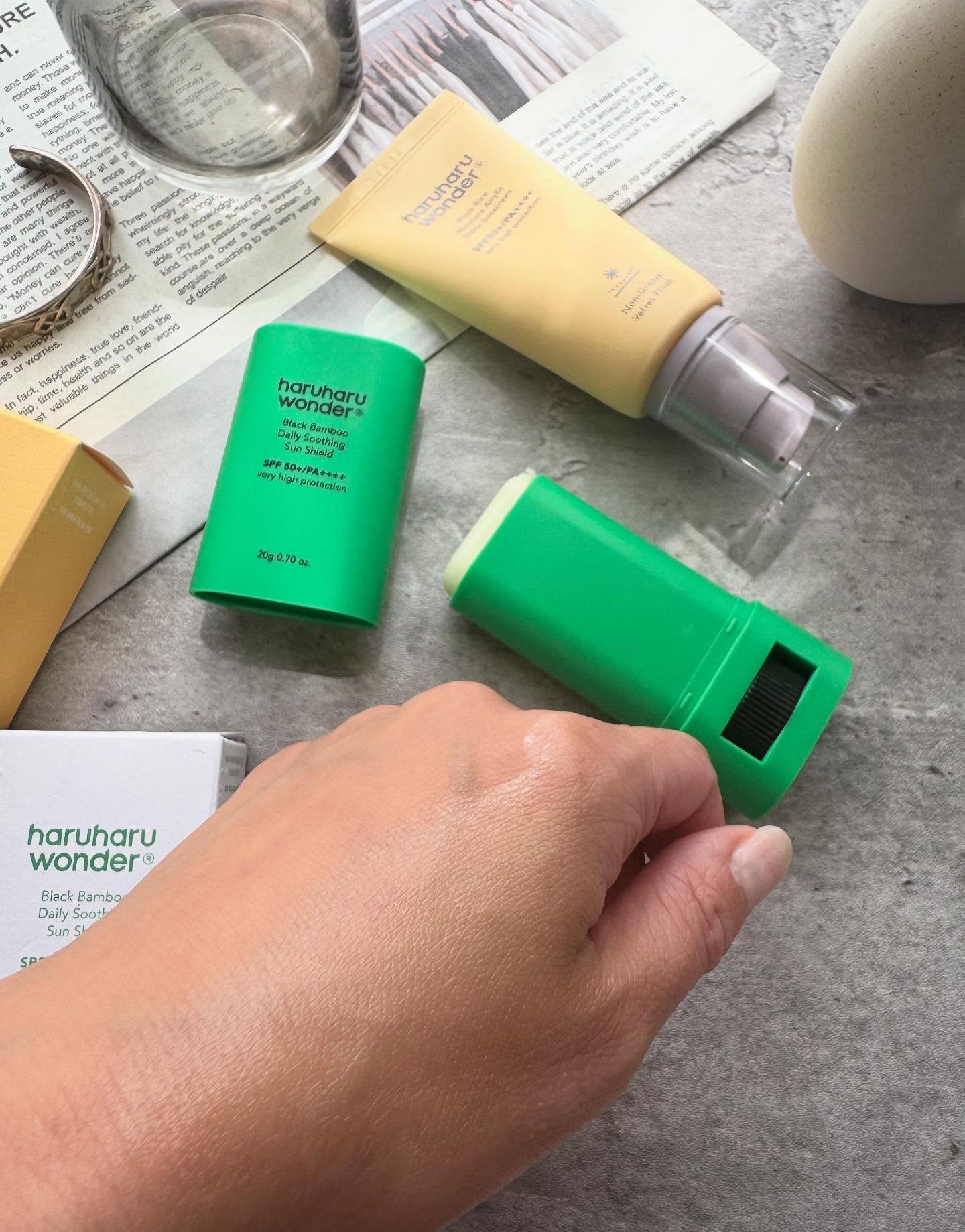 ブラックライスモイスチャーエアリーフィットデイリーサンスクリーン/haruharu wonder/日焼け止めクリームを使ったクチコミ（3枚目）