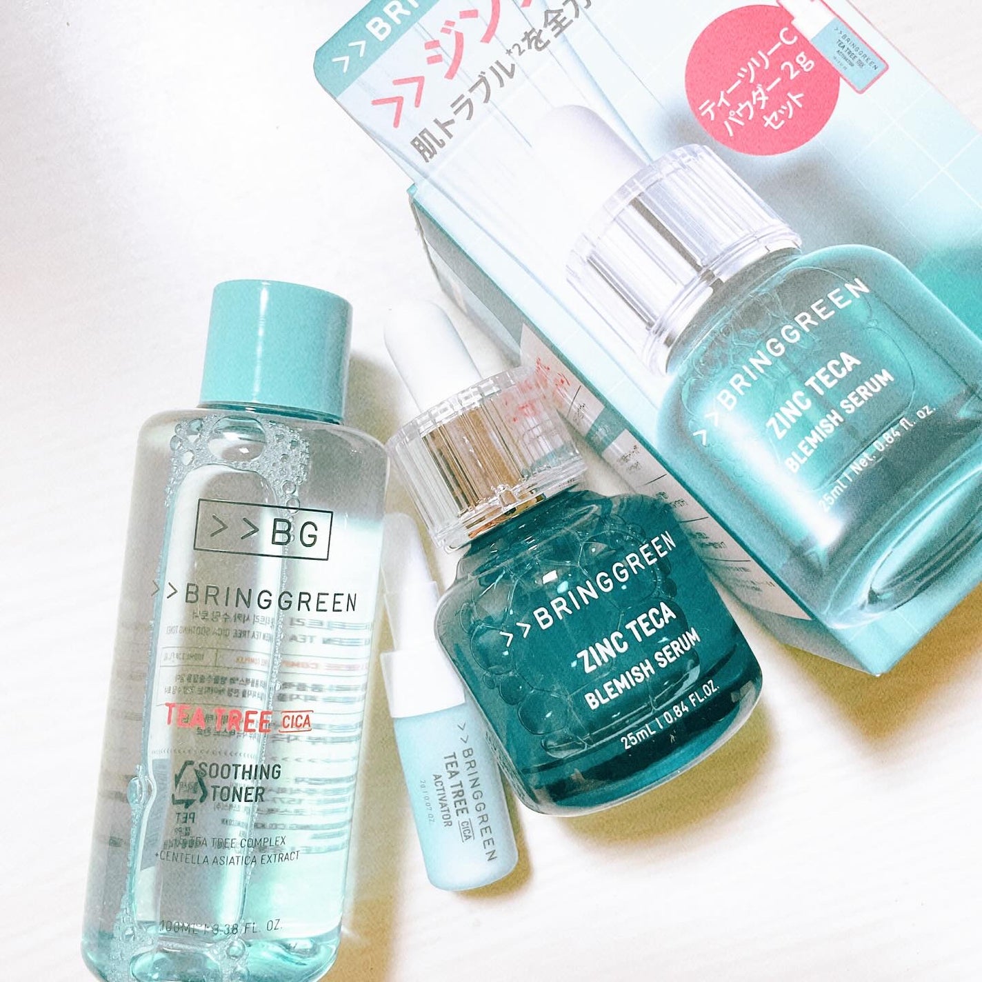 ジンクテカBセラムセット/BRING GREEN/スキンケアキットを使ったクチコミ(2枚目)