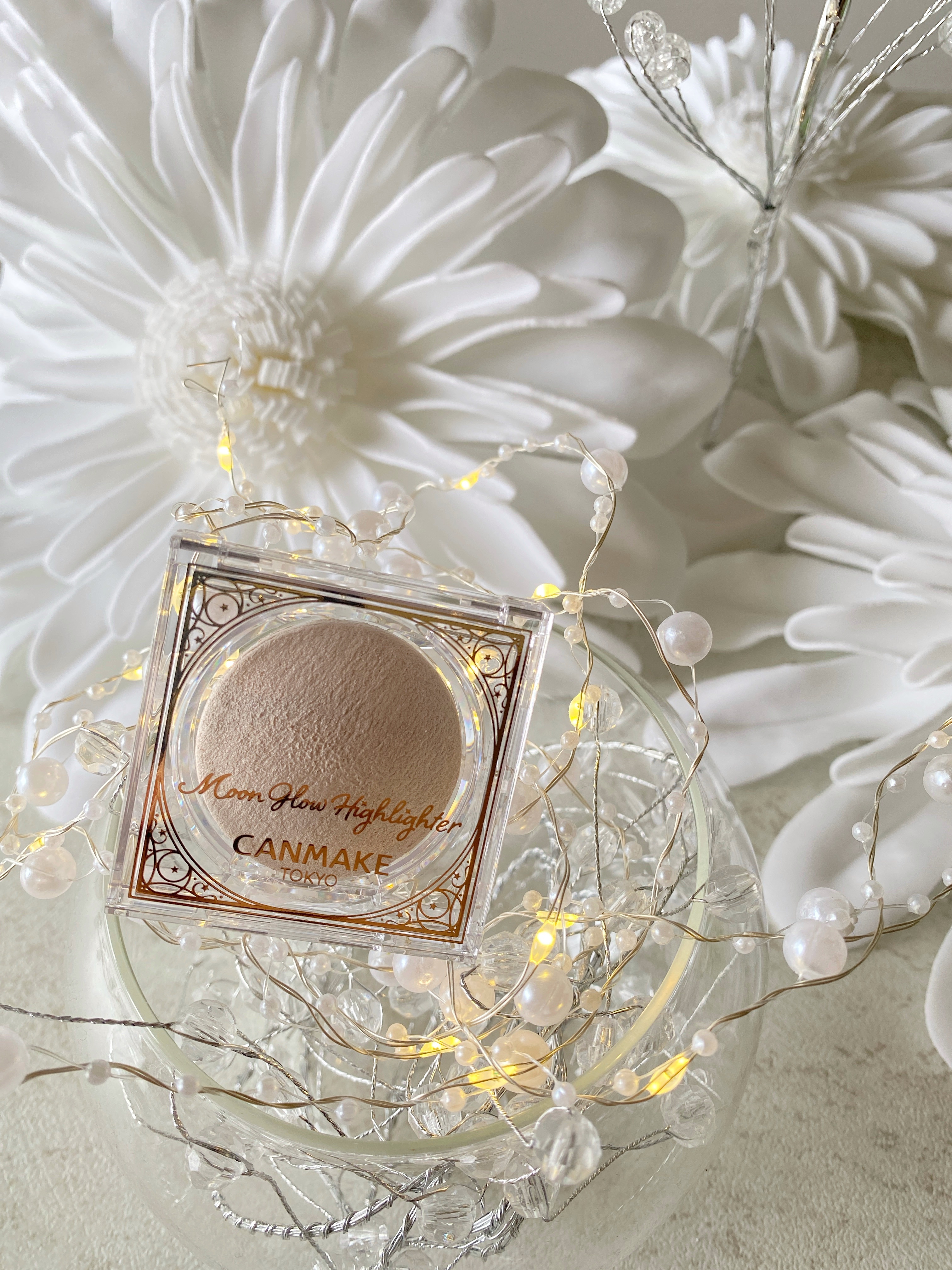 ムーングロウハイライター 01 ムーングロウホワイト/キャンメイク/ハイライトを使ったクチコミ（2枚目）