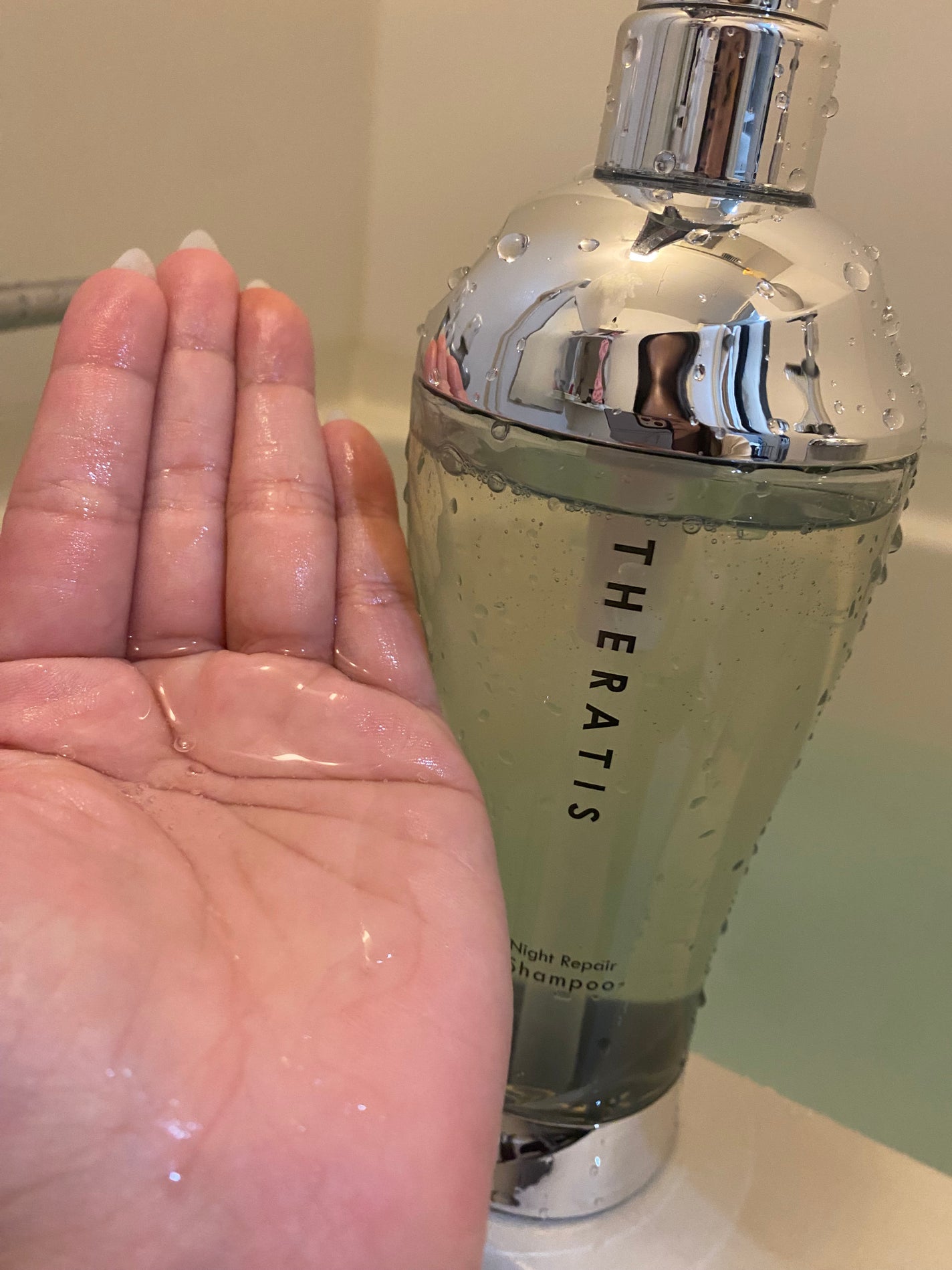 ナイトリペア シャンプー/ヘアトリートメント/THERATIS/シャンプー・コンディショナーを使ったクチコミ(3枚目)