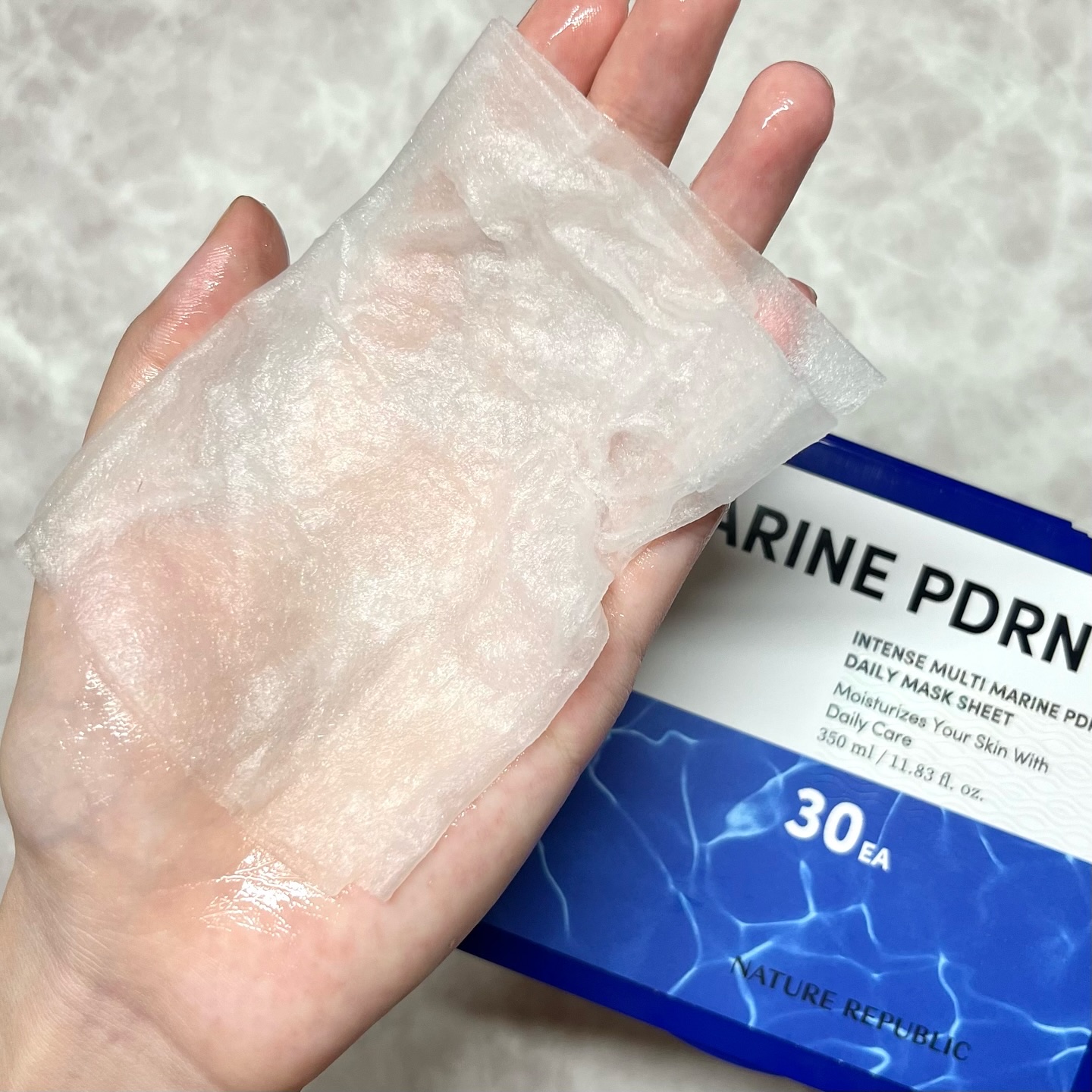 マリンPDRNデイリーシートマスク/ネイチャーリパブリック/シートマスク・パックを使ったクチコミ（3枚目）