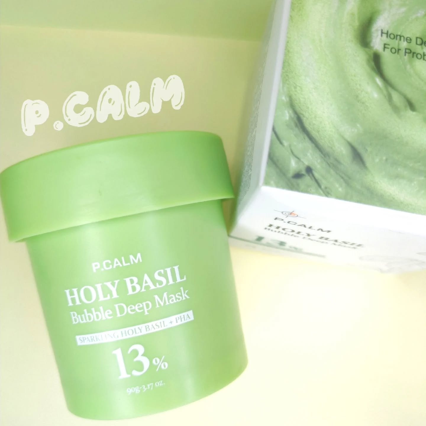 ホーリーバジル炭酸バブルパック/P.CALM/洗い流すパック・マスクを使ったクチコミ（1枚目）