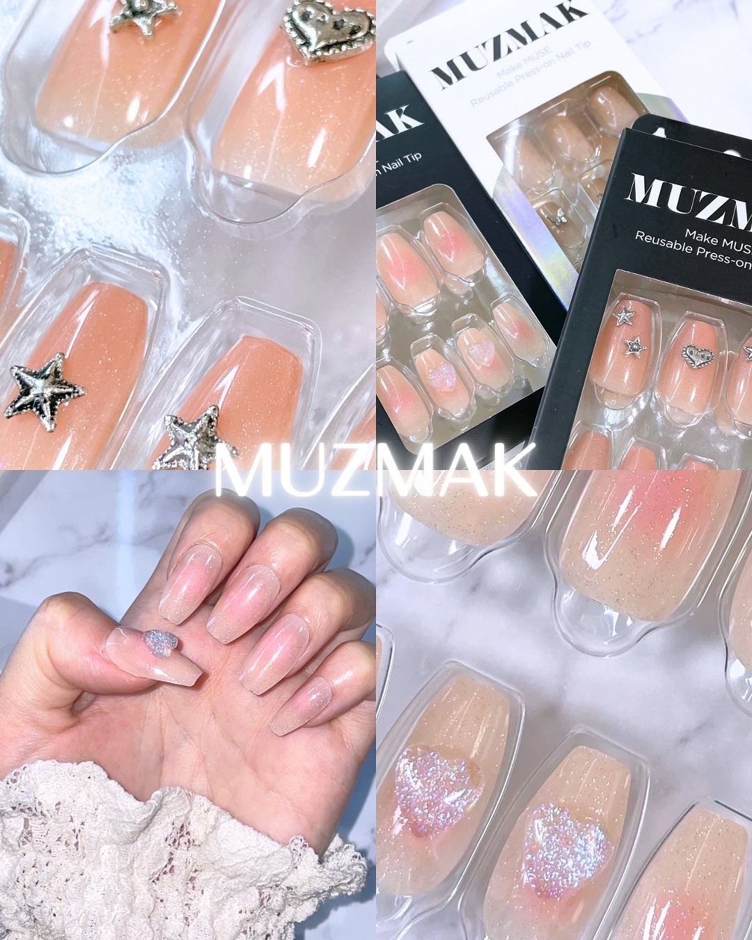 TPUネイルチップ（shape:Coffin）/Muzmak/ネイルチップ・パーツを使ったクチコミ（1枚目）