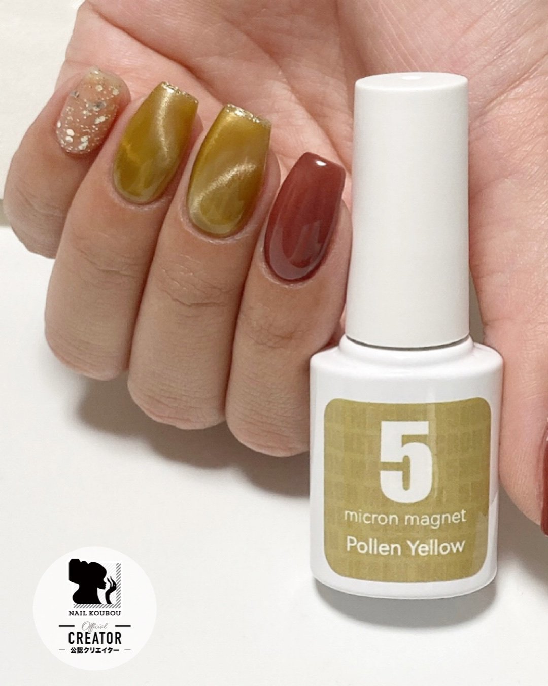 5ミクロンマグネット/ネイル工房/ジェルネイルを使ったクチコミ（1枚目）