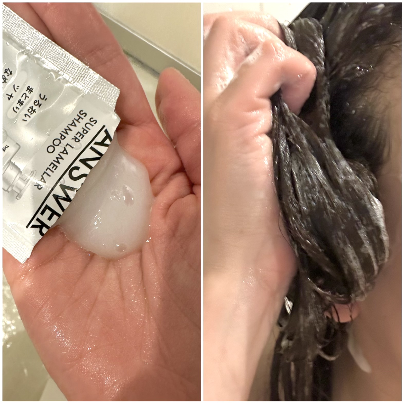 THE ANSWER スーパーラメラシャンプー/THE ANSWER/市販シャンプーを使ったクチコミ（3枚目）