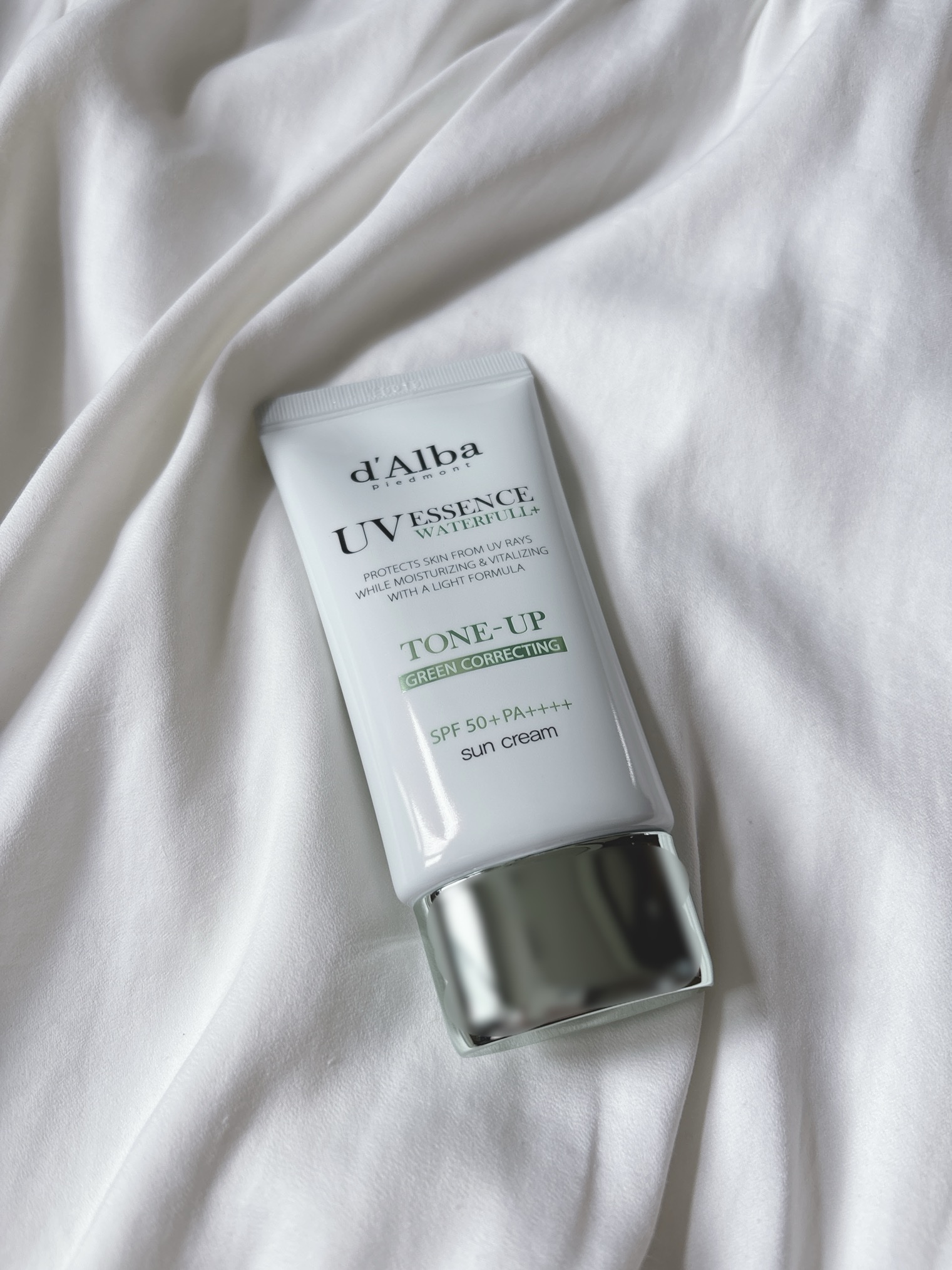 クリーンティーツリーリポソームトーンアップサンクリーム（グリーン）/ダルバ/日焼け止めクリームを使ったクチコミ（1枚目）