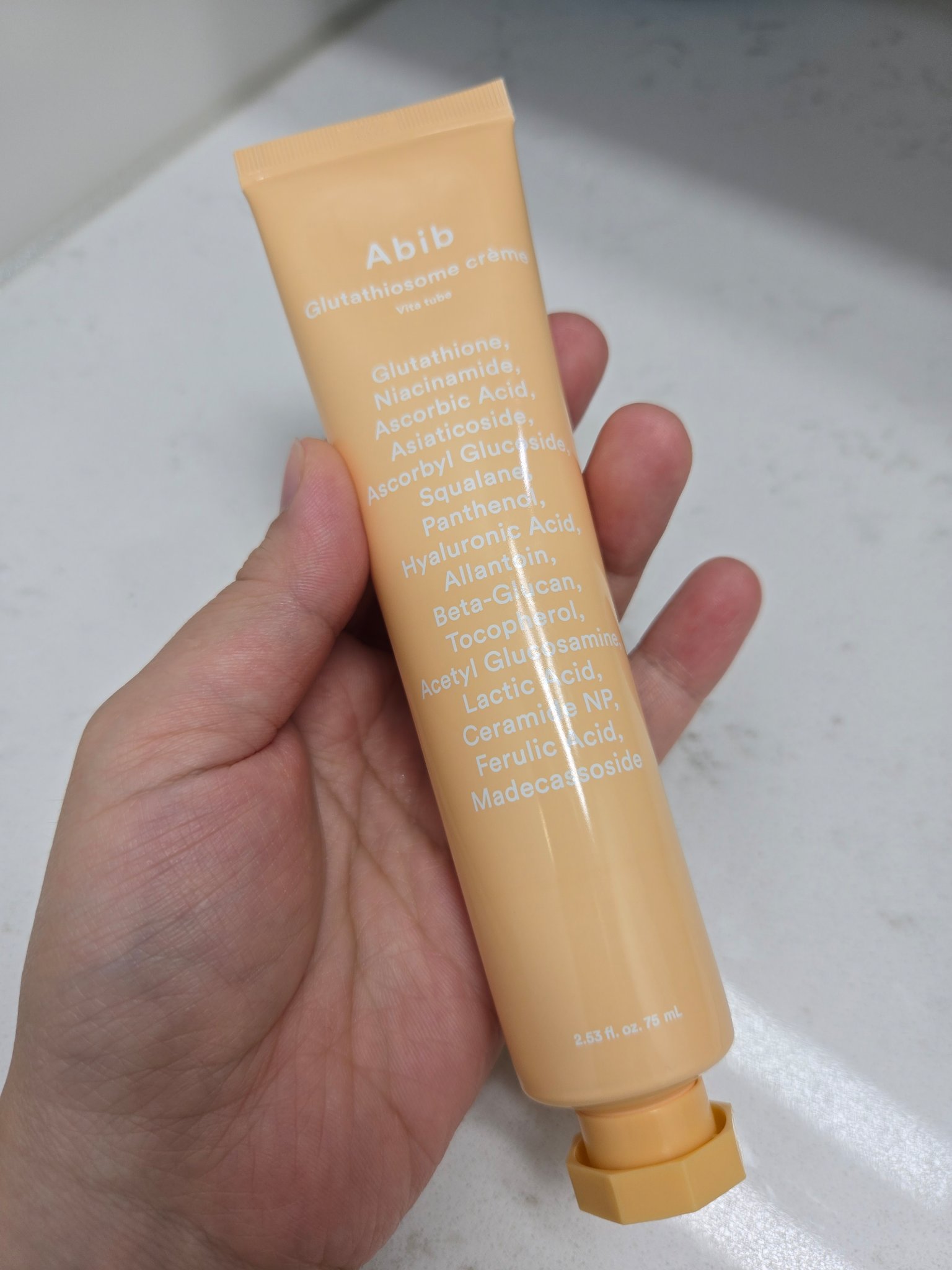 グルタチオンソームクリームビタチューブ/Abib /フェイスクリームを使ったクチコミ（3枚目）