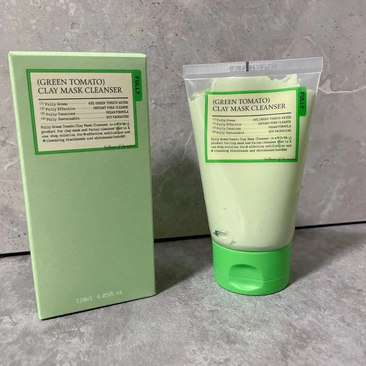 グリーントマトクレイマスククレンザー/FULLY/洗い流すパック・マスクを使ったクチコミ（1枚目）