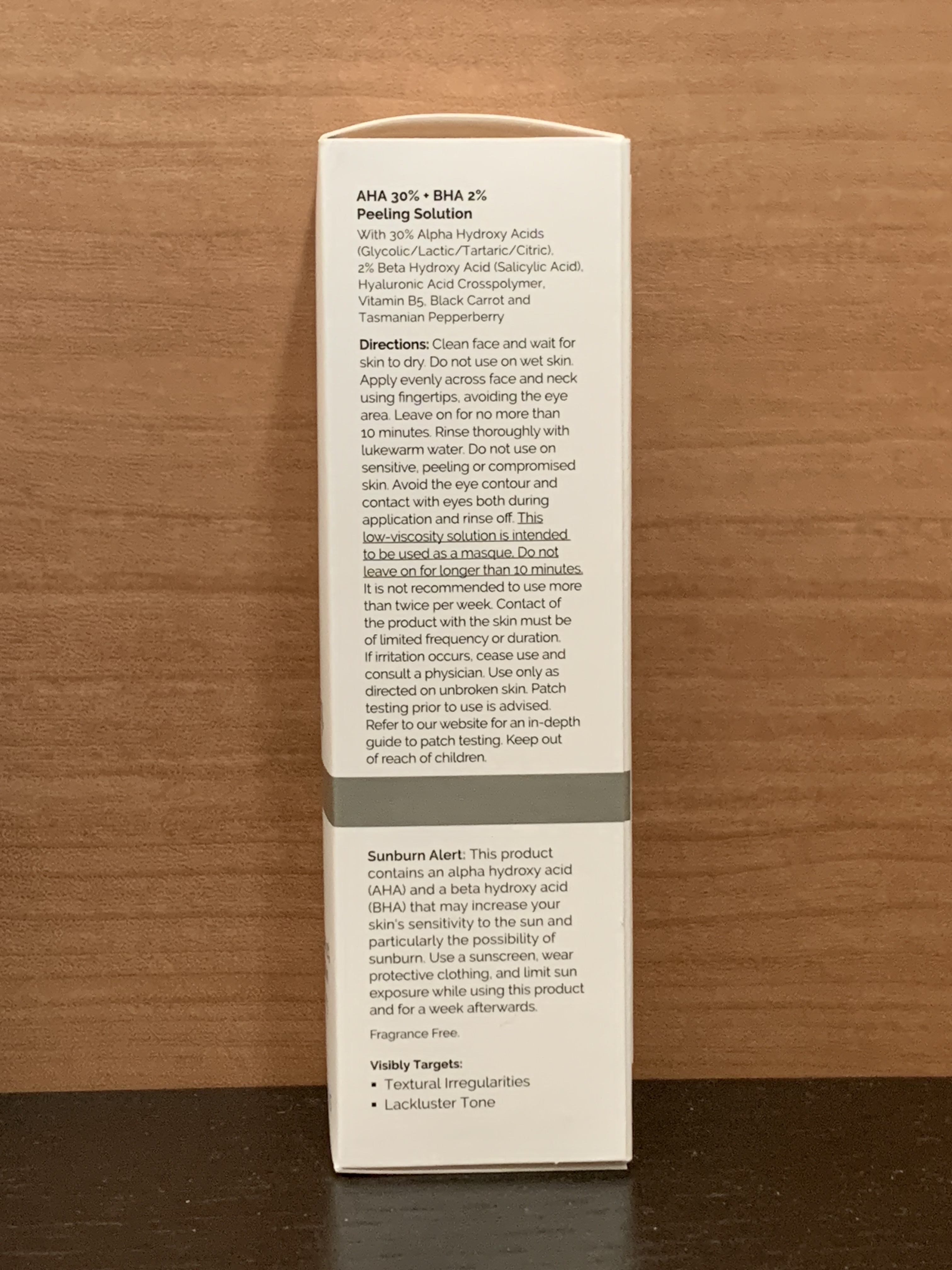 AHA 30% + BHA 2% Peeling Solution/The Ordinary/ピーリングを使ったクチコミ（3枚目）