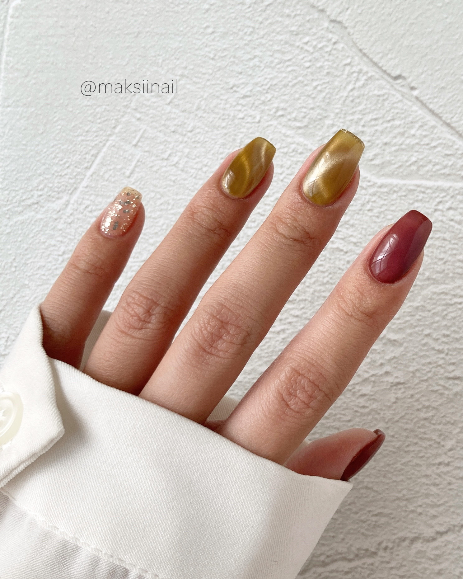 5ミクロンマグネット/ネイル工房/ジェルネイルを使ったクチコミ（2枚目）