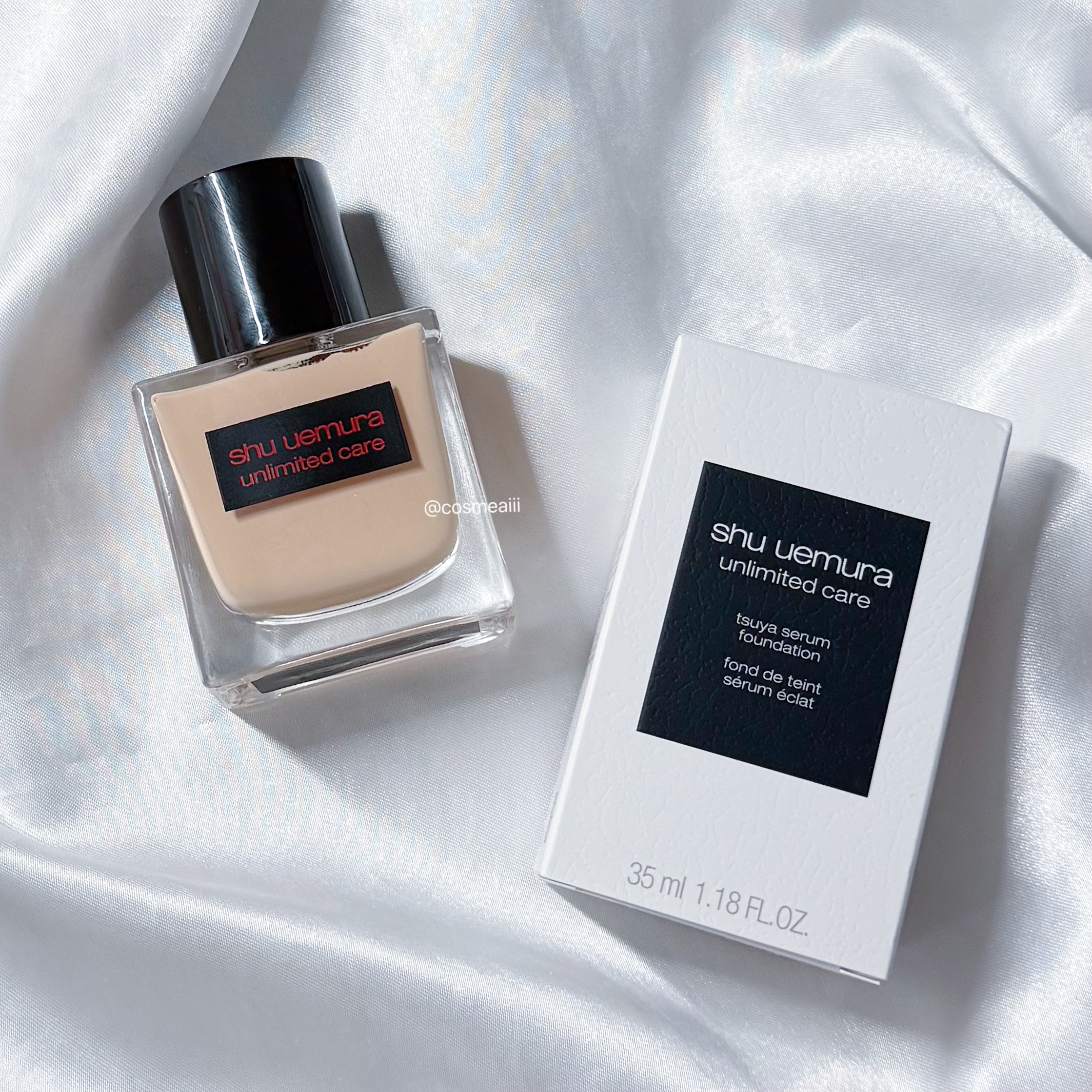 アンリミテッド ケア ツヤ セラム ファンデーション/shu uemura/リキッドファンデーションを使ったクチコミ（2枚目）