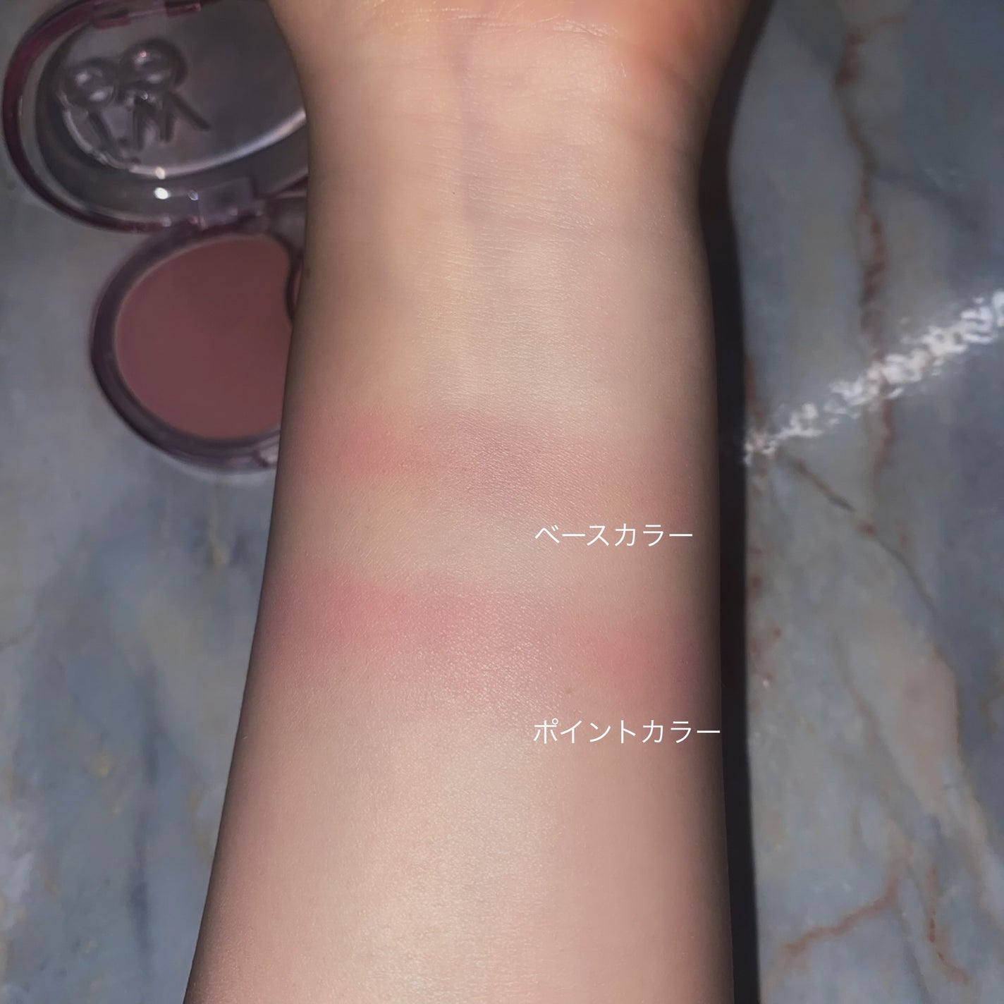 デュアルチークメロウ/fwee/ジェル・クリームチークを使ったクチコミ(2枚目)