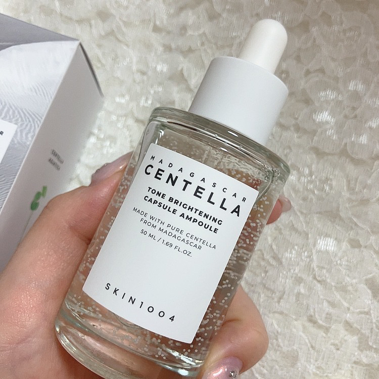 トーンブライトニング カプセルアンプル/SKIN1004/美容液を使ったクチコミ（2枚目）
