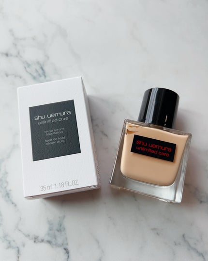 アンリミテッド ケア ツヤ セラム ファンデーション/shu uemura/リキッドファンデーションを使ったクチコミ(1枚目)
