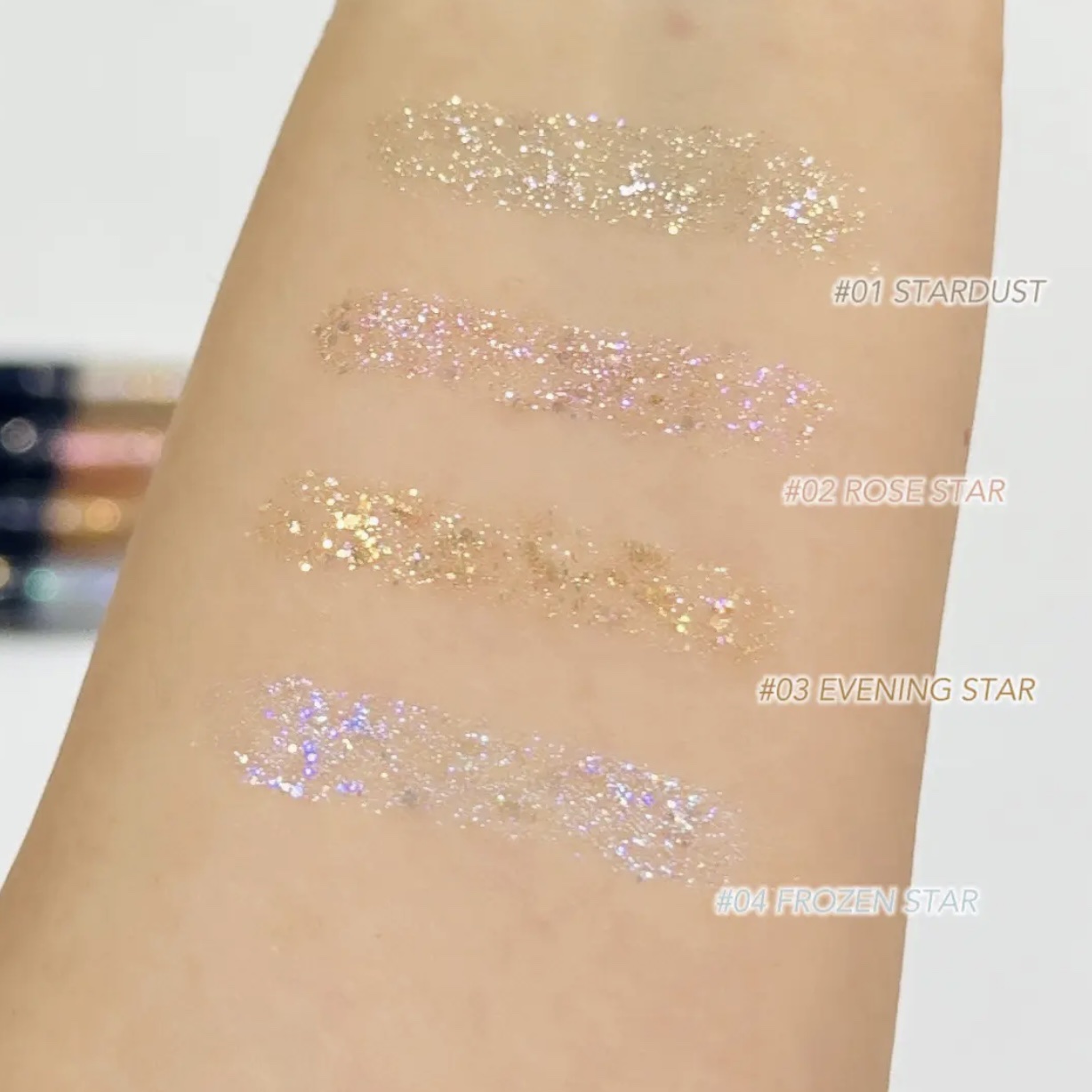 リキッド グリッター シャドウ/rom&nd/グリッターを使ったクチコミ（2枚目）