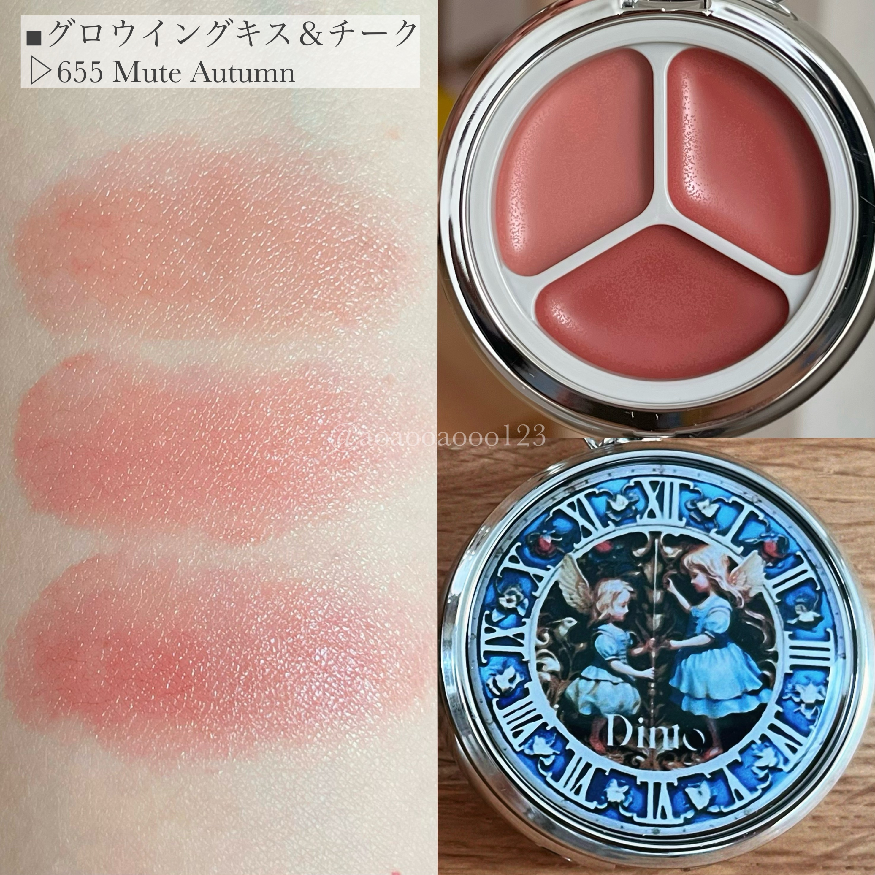 グローイングタイムトゥーキスアンドブラッシュ/Dinto/口紅を使ったクチコミ（2枚目）