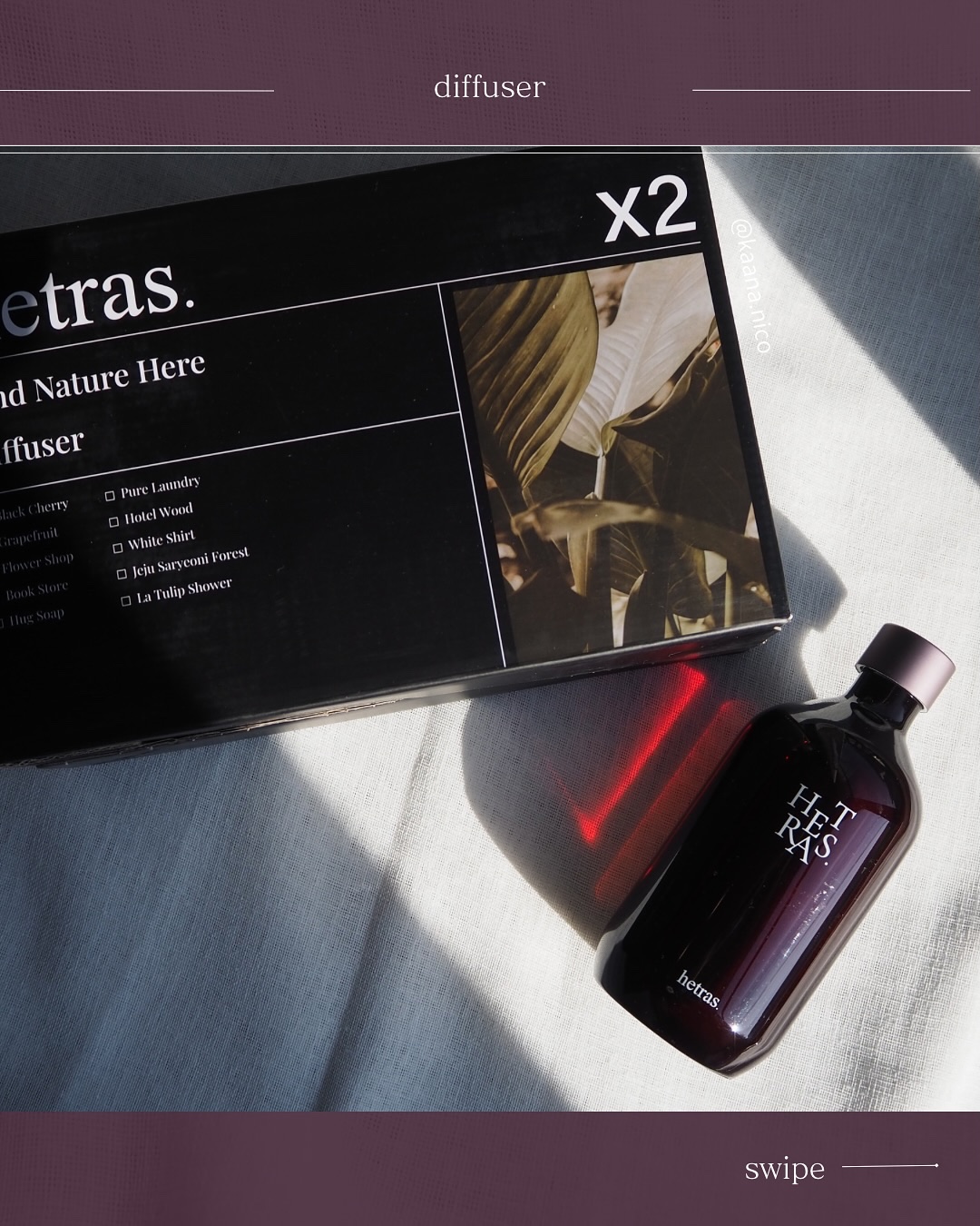プレミアムディフューザー/hetras/ルームフレグランスを使ったクチコミ（1枚目）