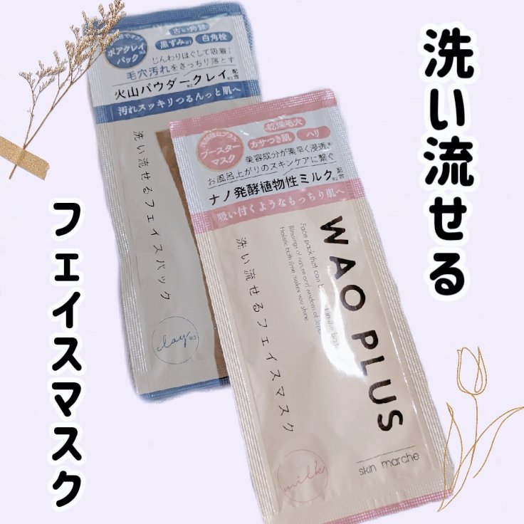 skinmarche WAOPLUS プロフェッショナルクレイパック/ブレーンコスモス/洗い流すパック・マスクを使ったクチコミ（1枚目）