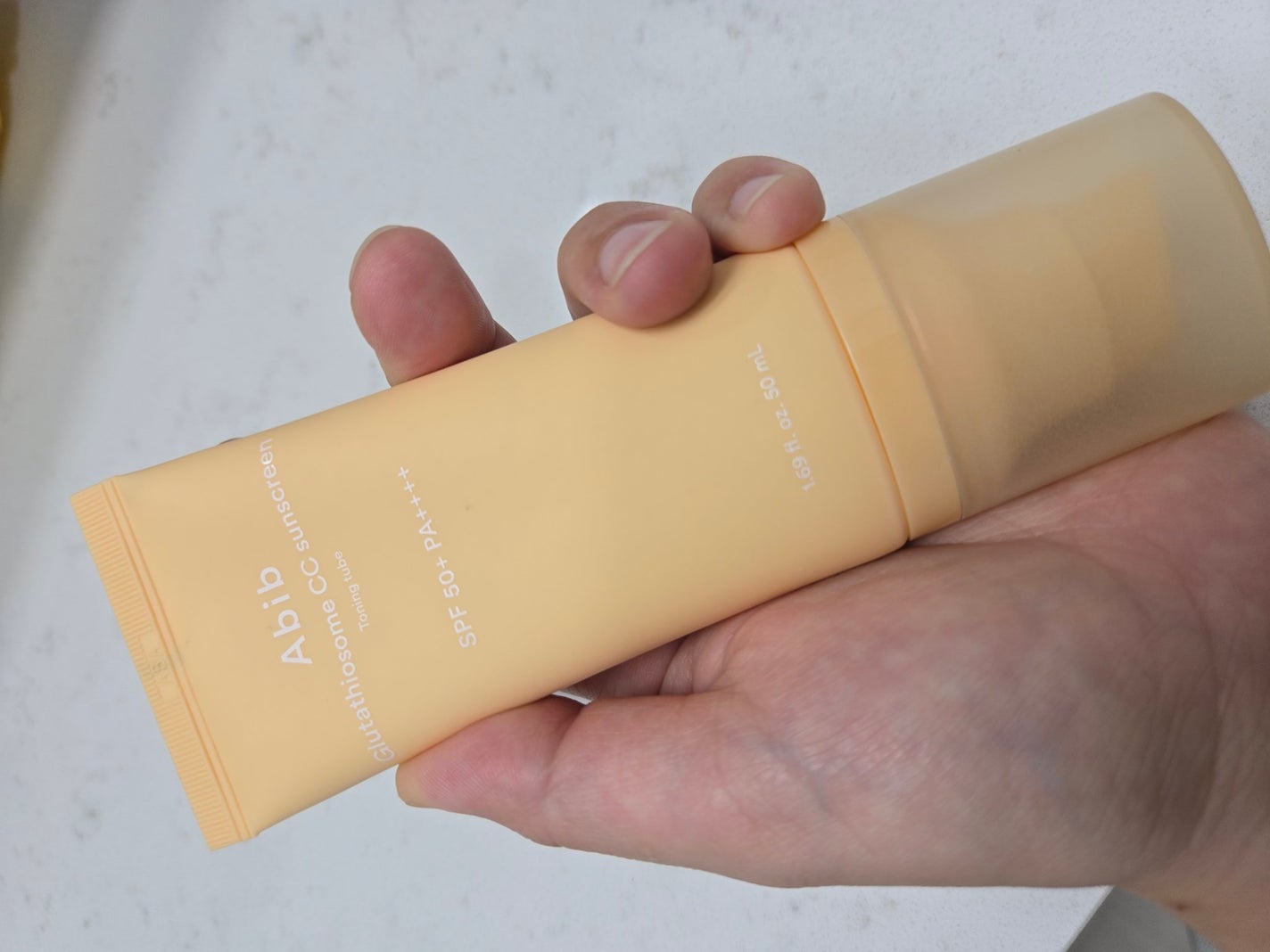 グルタチオンソームCCサンクリームトーニングチューブ/Abib /CCクリームを使ったクチコミ(1枚目)