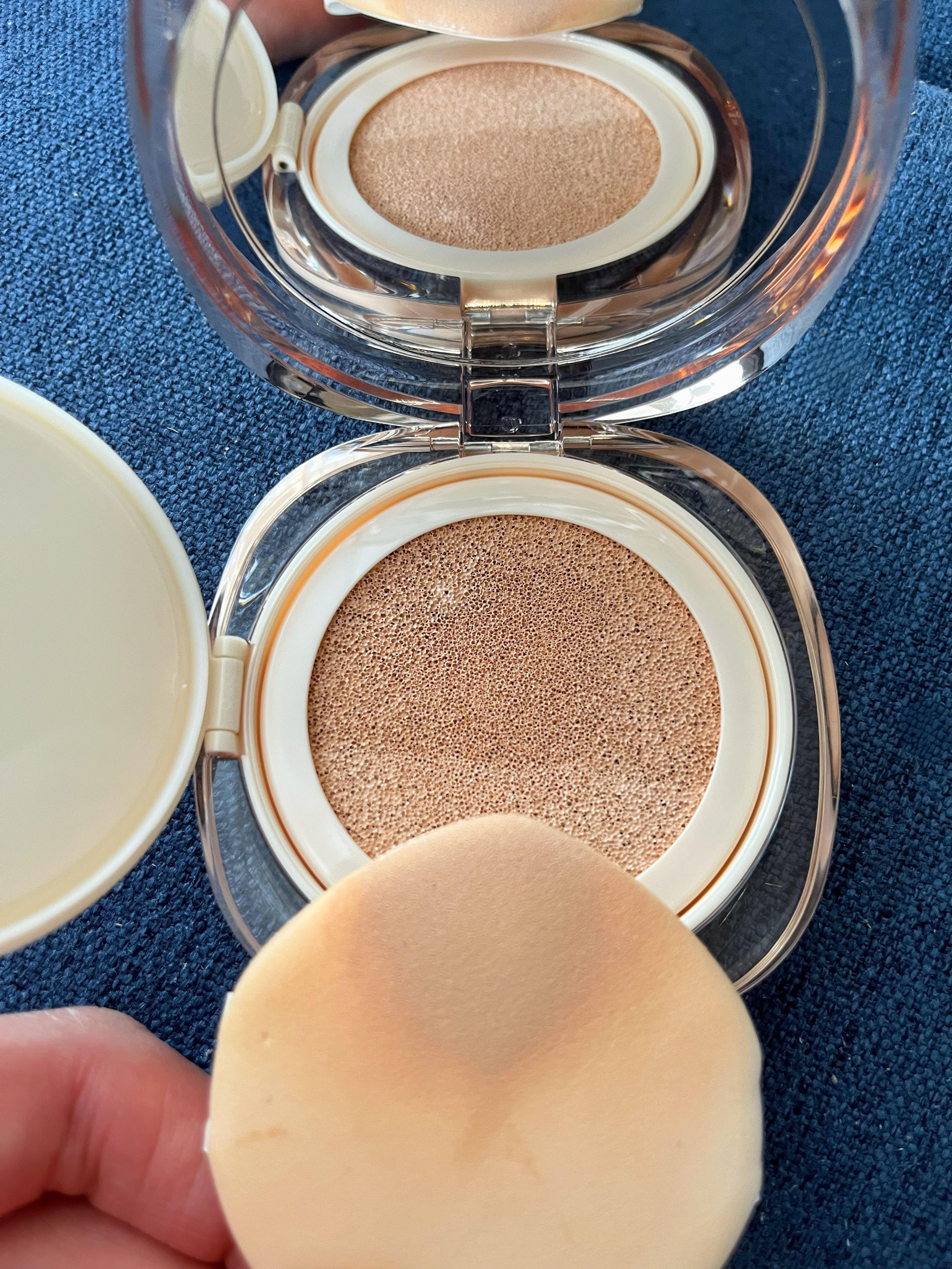 ツートンクッション/MILLIMILLI/クッションファンデーションを使ったクチコミ（3枚目）