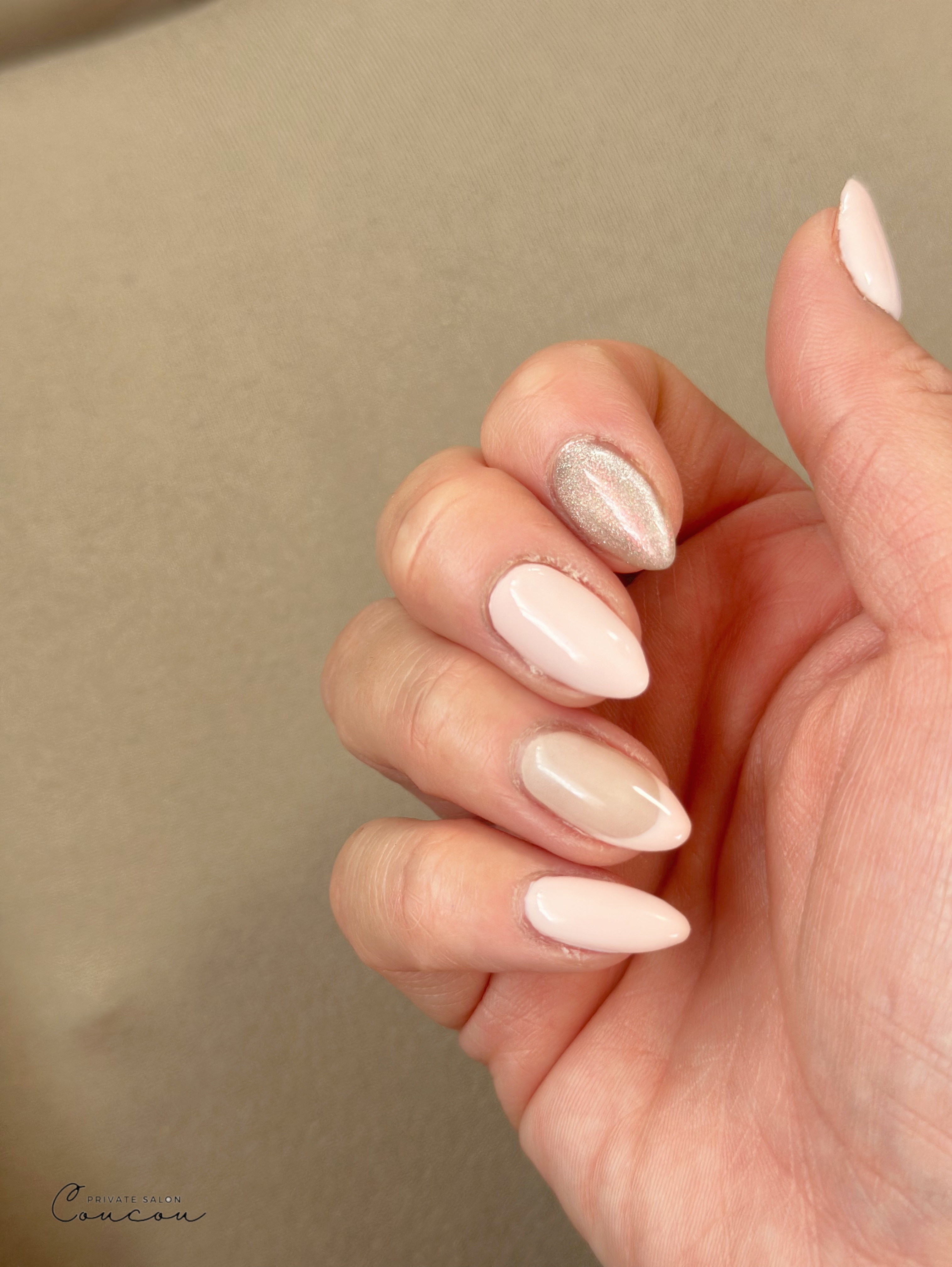 #ジェルネイル,#ワンカラーネイル,#パステルカラーネイルのネイルデザイン