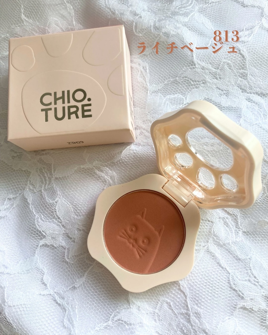 肉球チーク/CHIOTURE/パウダーチークを使ったクチコミ（3枚目）