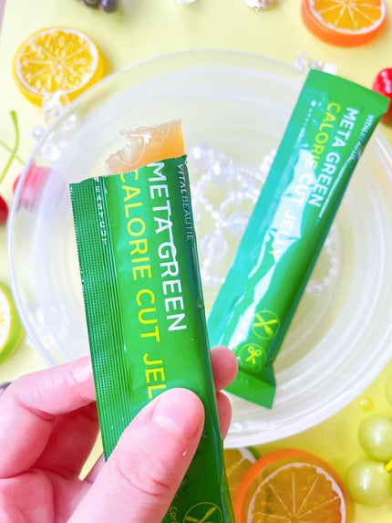 メタグリーン カロリーカットゼリー/VITALBEAUTIE/ボディサプリメントを使ったクチコミ(2枚目)