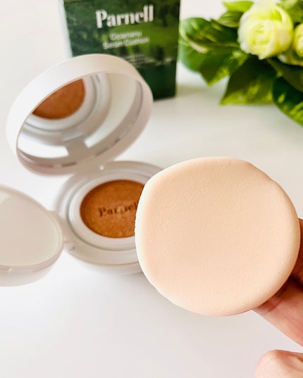 シカマヌ セラム クッションファンデ/parnell/クッションファンデーションを使ったクチコミ(4枚目)