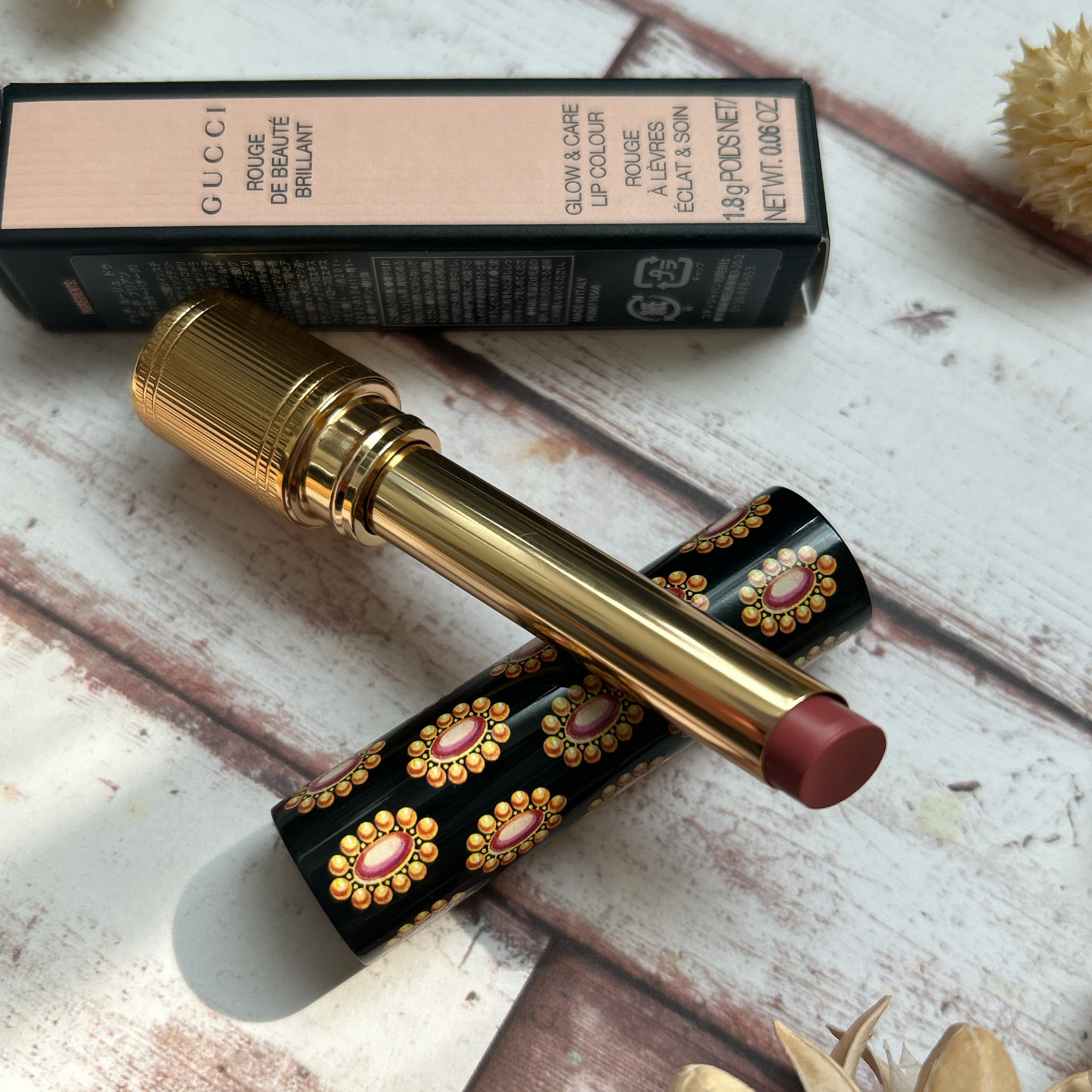 グッチ ルージュ ドゥ ボーテ ブリアン/GUCCI beauty/口紅を使ったクチコミ（2枚目）