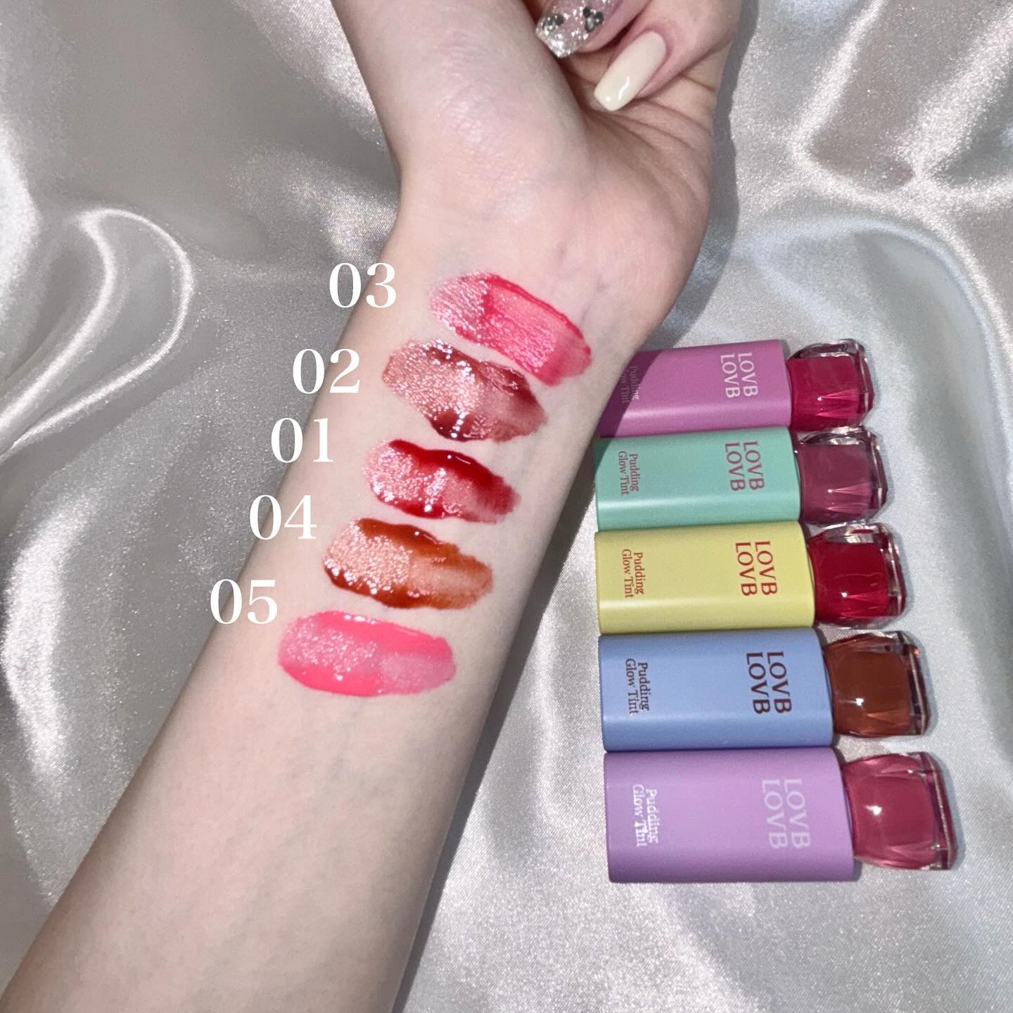 Pudding Glow Tint/LOVBLOVB/口紅を使ったクチコミ（3枚目）