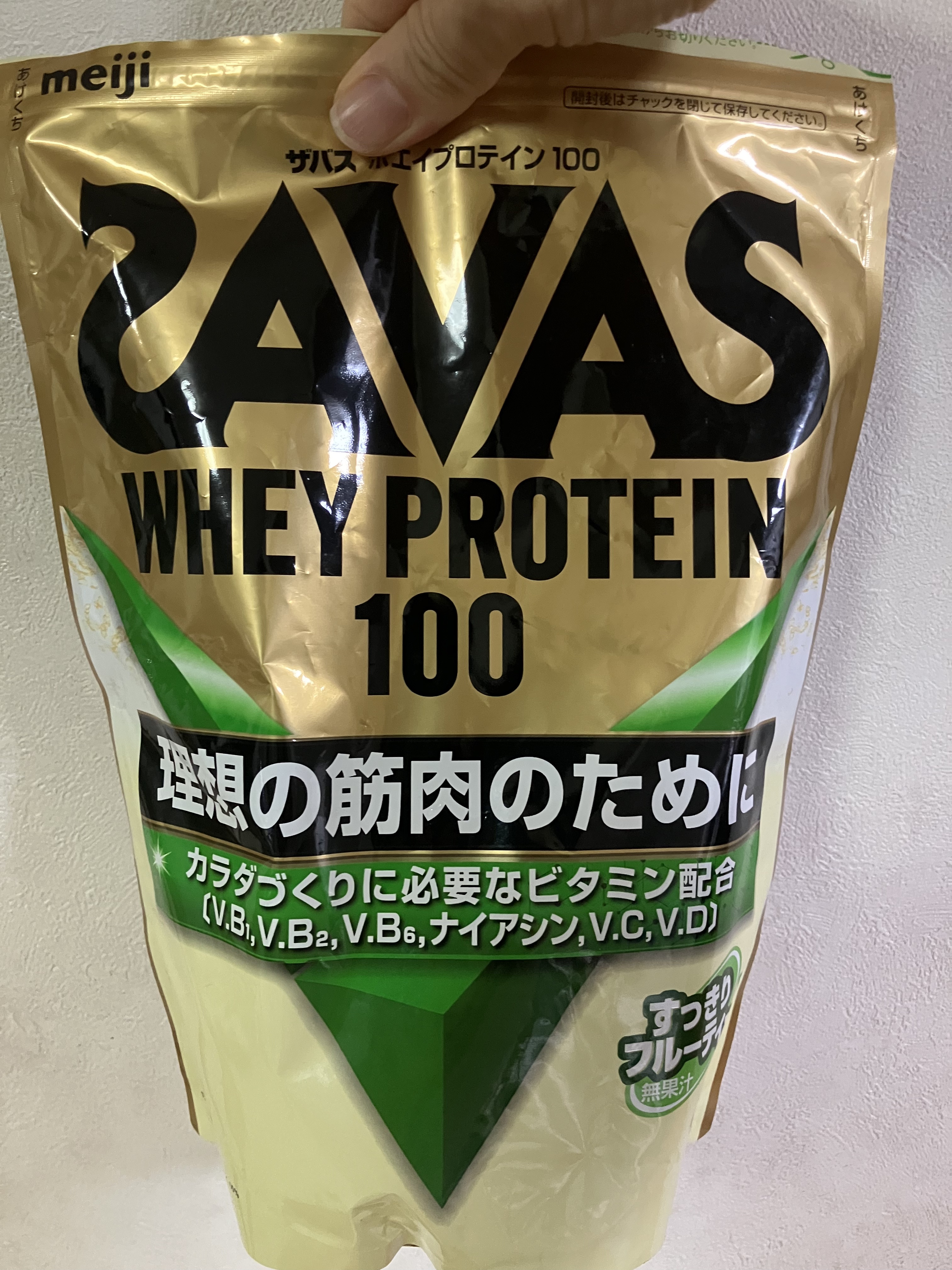 ホエイプロテイン100 すっきりフルーティー風味 700g/ザバス/ホエイプロテインを使ったクチコミ（1枚目）