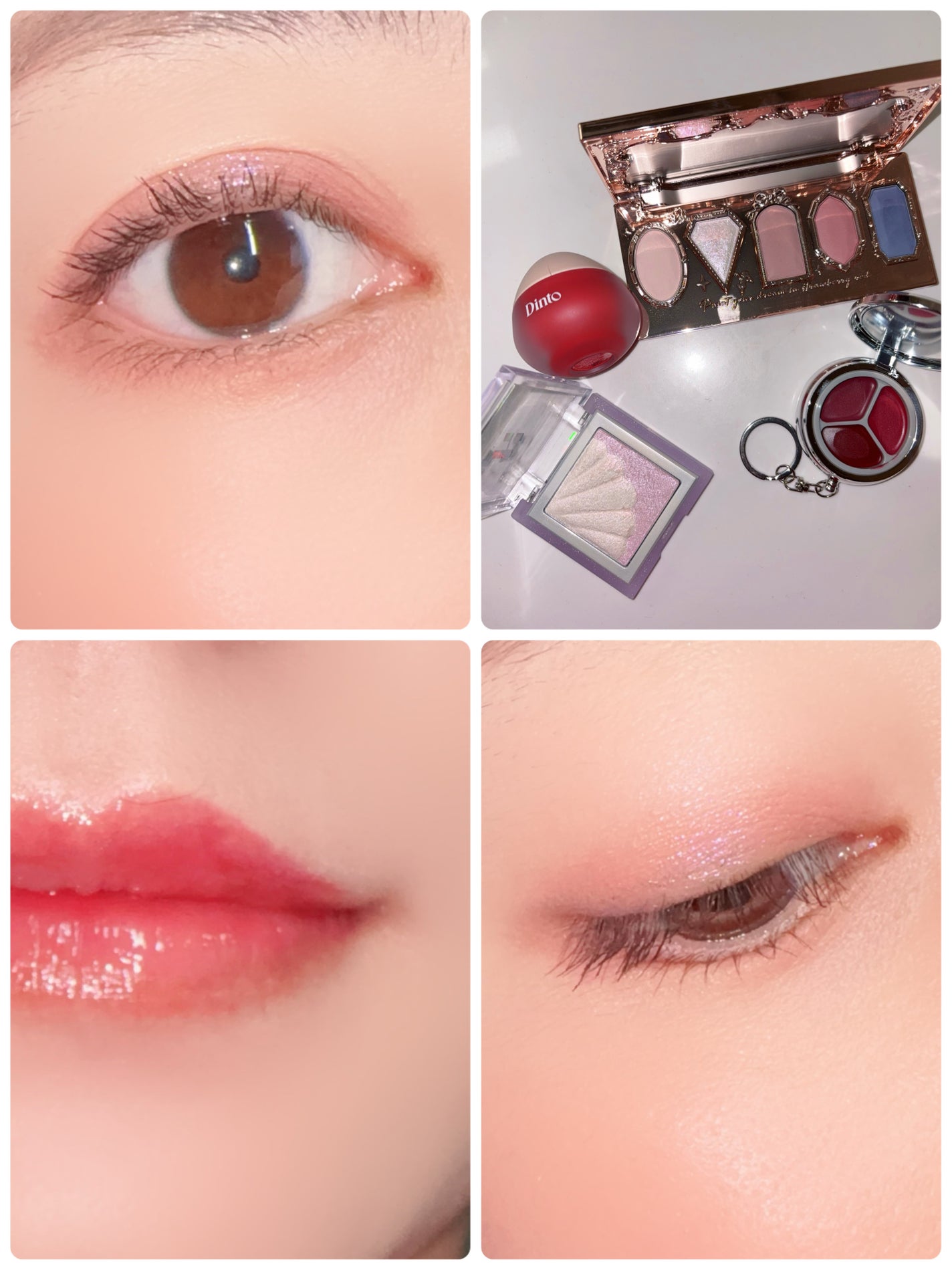 ストロベリーロココ アイシャドウパレット/FlowerKnows/アイシャドウパレットを使ったクチコミ(1枚目)